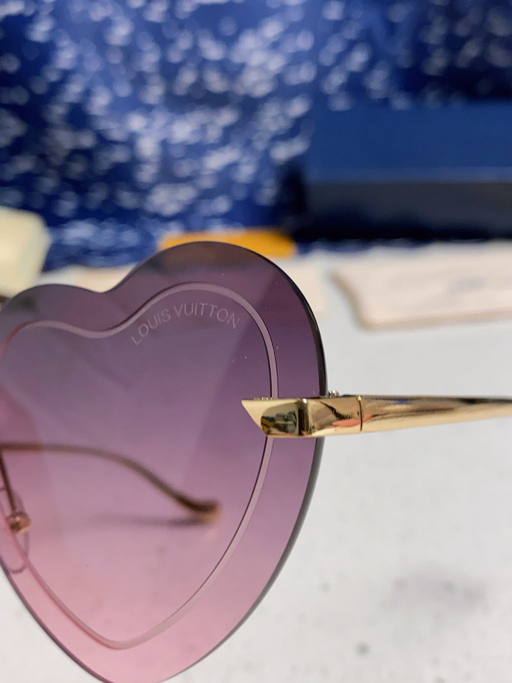 Louis Vuitton Lightweight Rimless Silver Lens Sunglasses for Women - 933760 - detail image 7