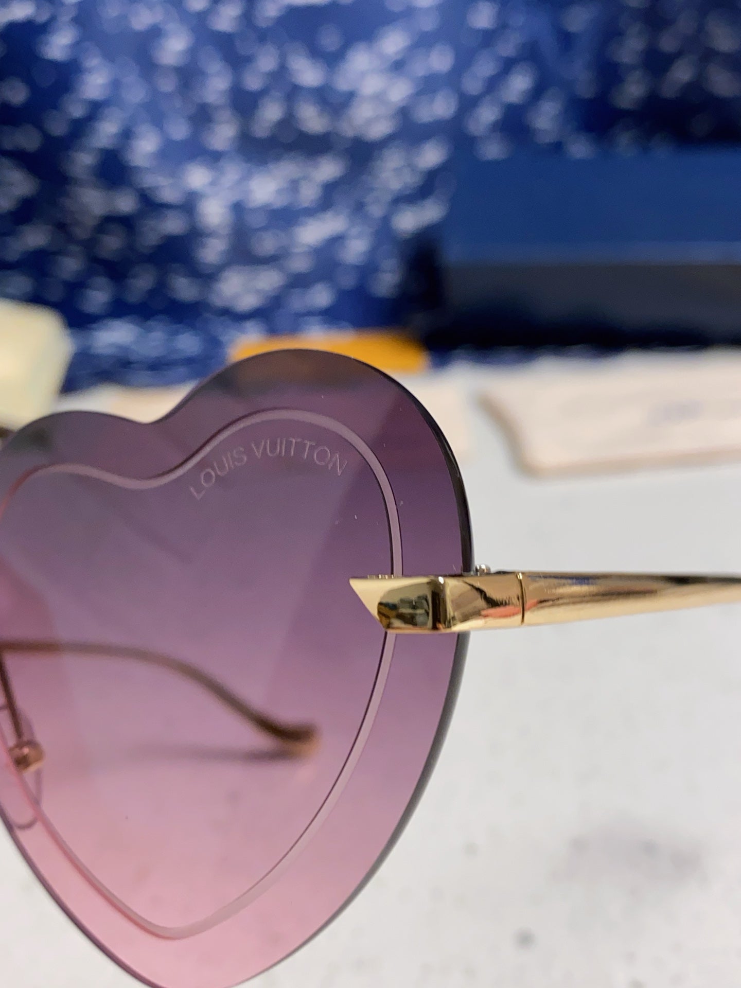 Louis Vuitton Lightweight Rimless Silver Lens Sunglasses for Women - 933760 - detail image 7