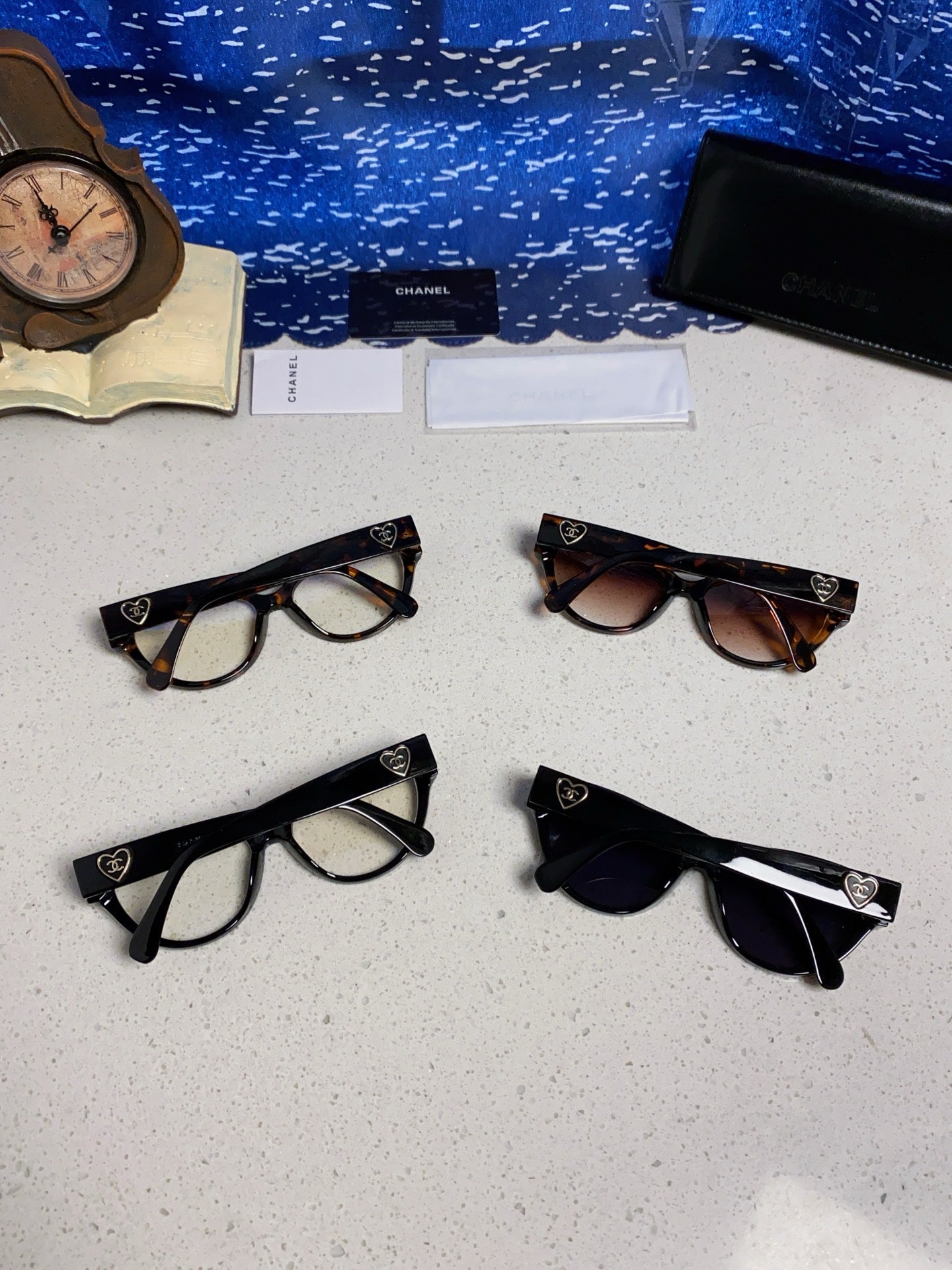 Chanel Cat-Eye Gold Lens Sunglasses for Men & Women - 371682 - detail image 12