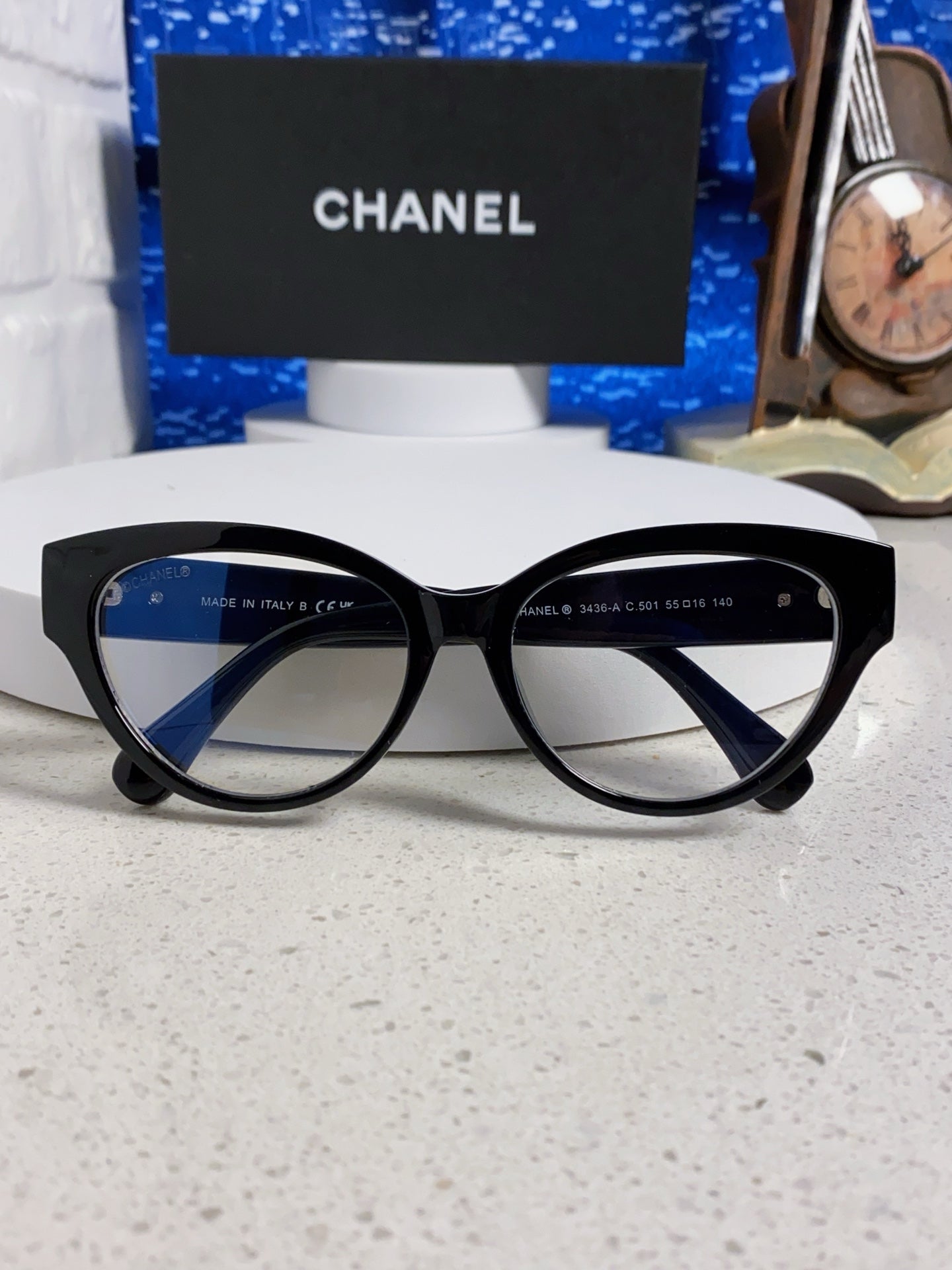 Chanel Cat-Eye Gold Lens Sunglasses for Men & Women - 371682 - detail image 10