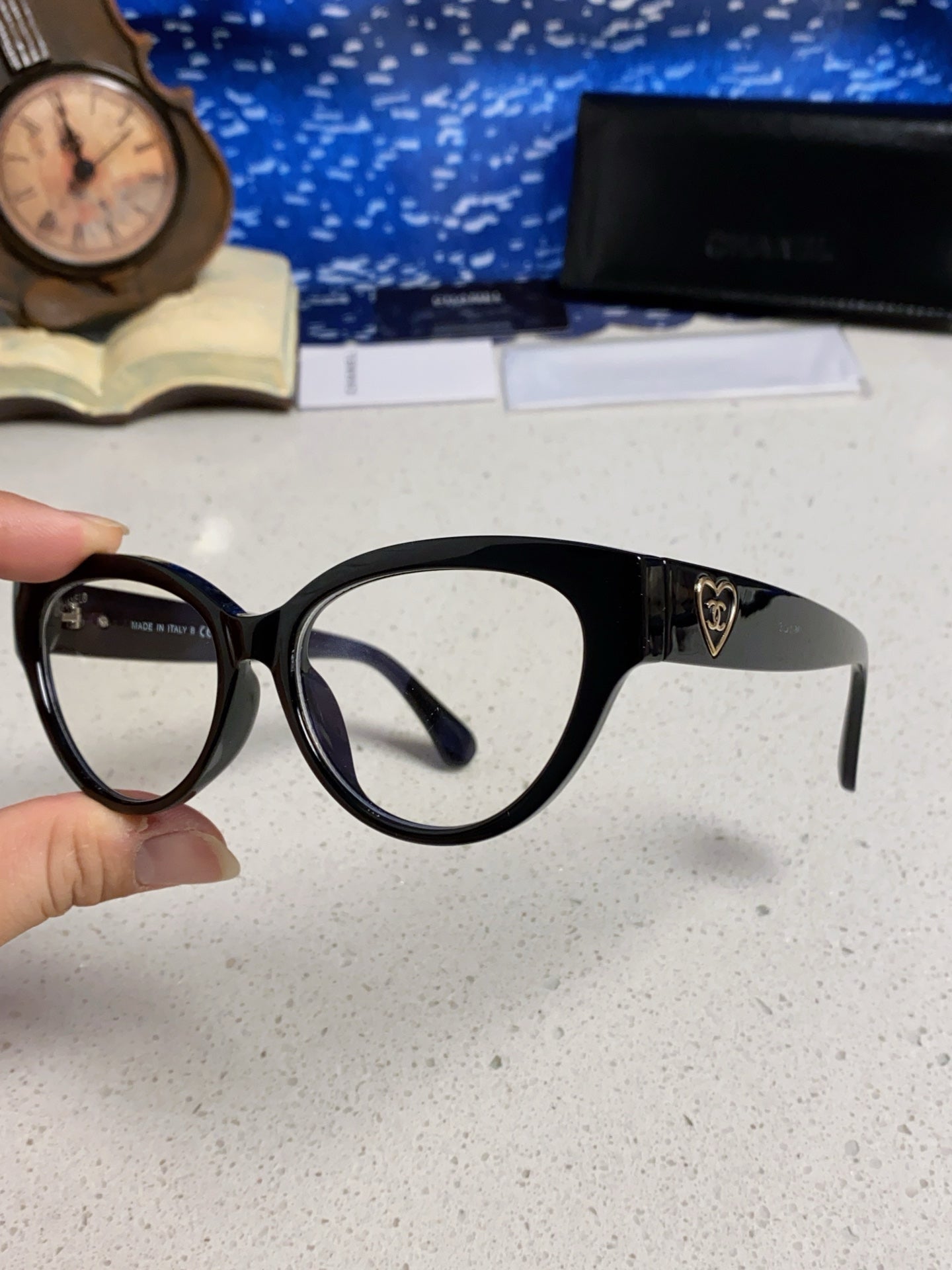Chanel Cat-Eye Gold Lens Sunglasses for Men & Women - 371682 - detail image 6