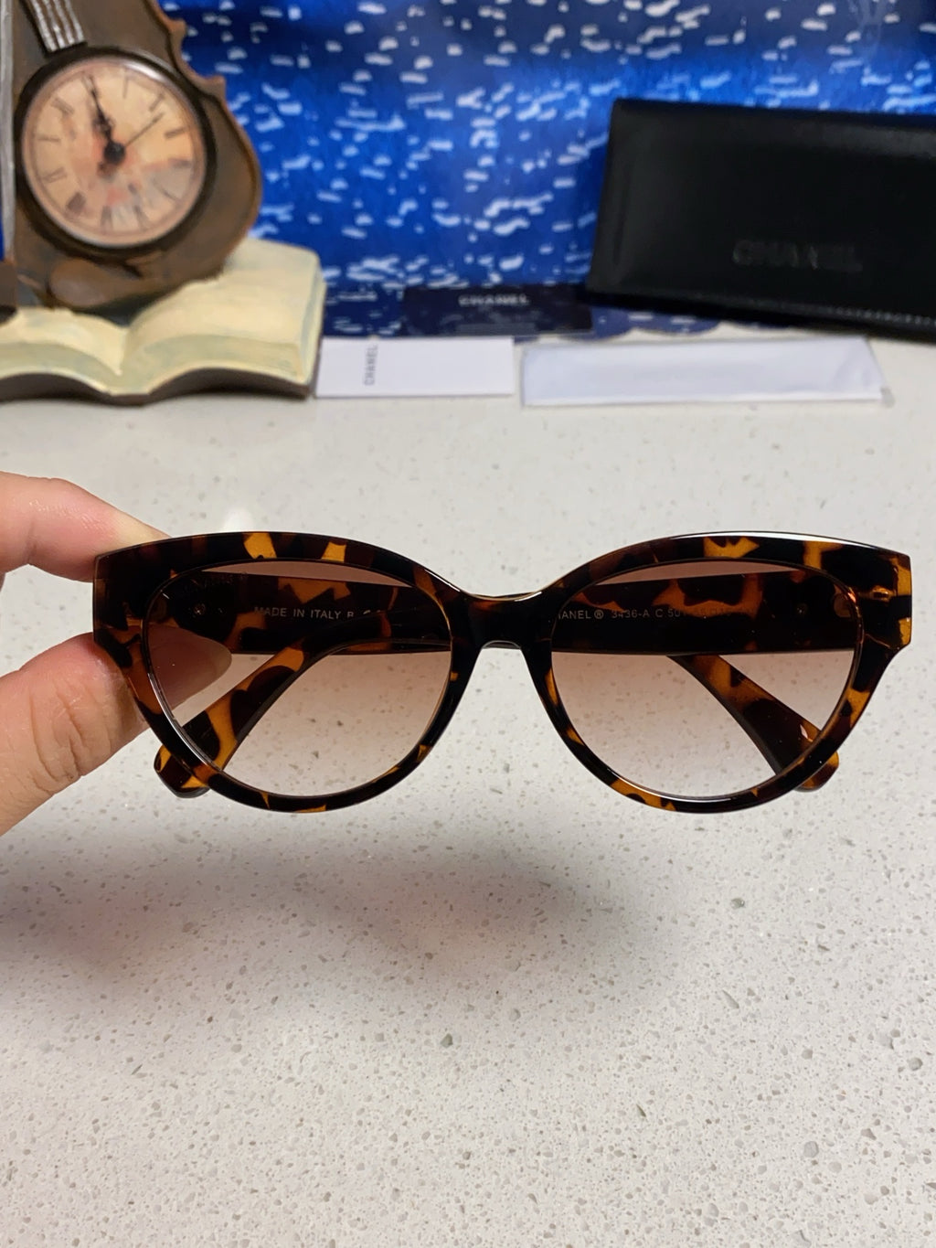Chanel Cat-Eye Red Lens Sunglasses for Men & Women - 371683 - detail image 4