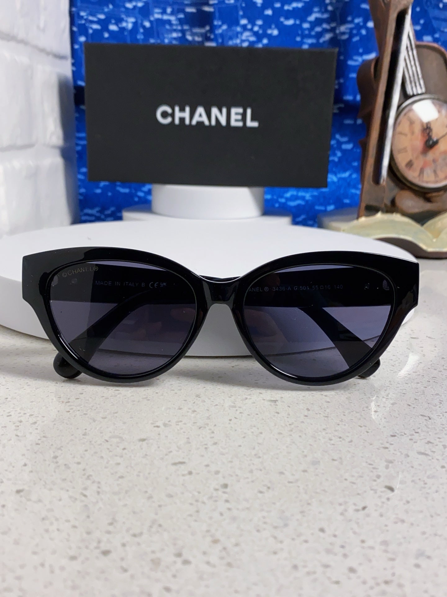 Chanel Cat-Eye Gold Lens Sunglasses for Men & Women - 371684 - detail image 9