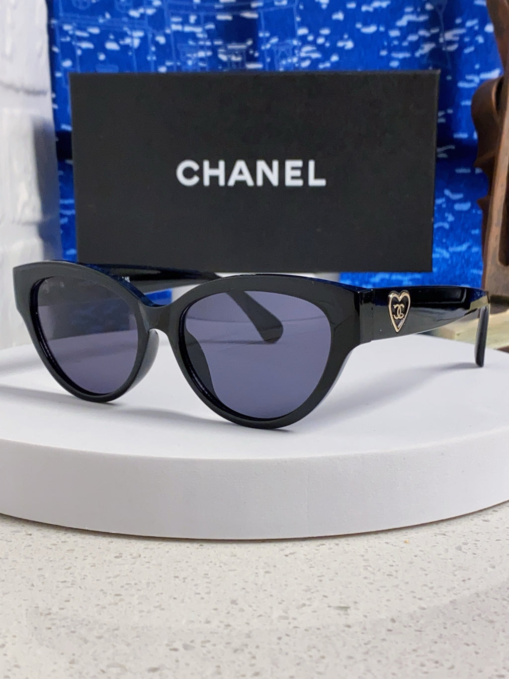 Chanel Cat-Eye Gold Lens Sunglasses for Men & Women - 371684