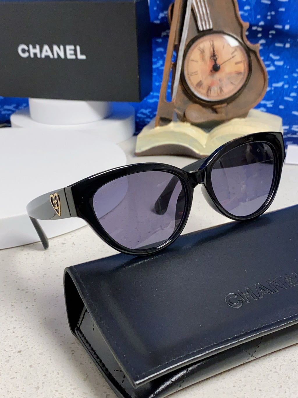 Chanel Cat-Eye Gold Lens Sunglasses for Men & Women - 371684 - detail image 10