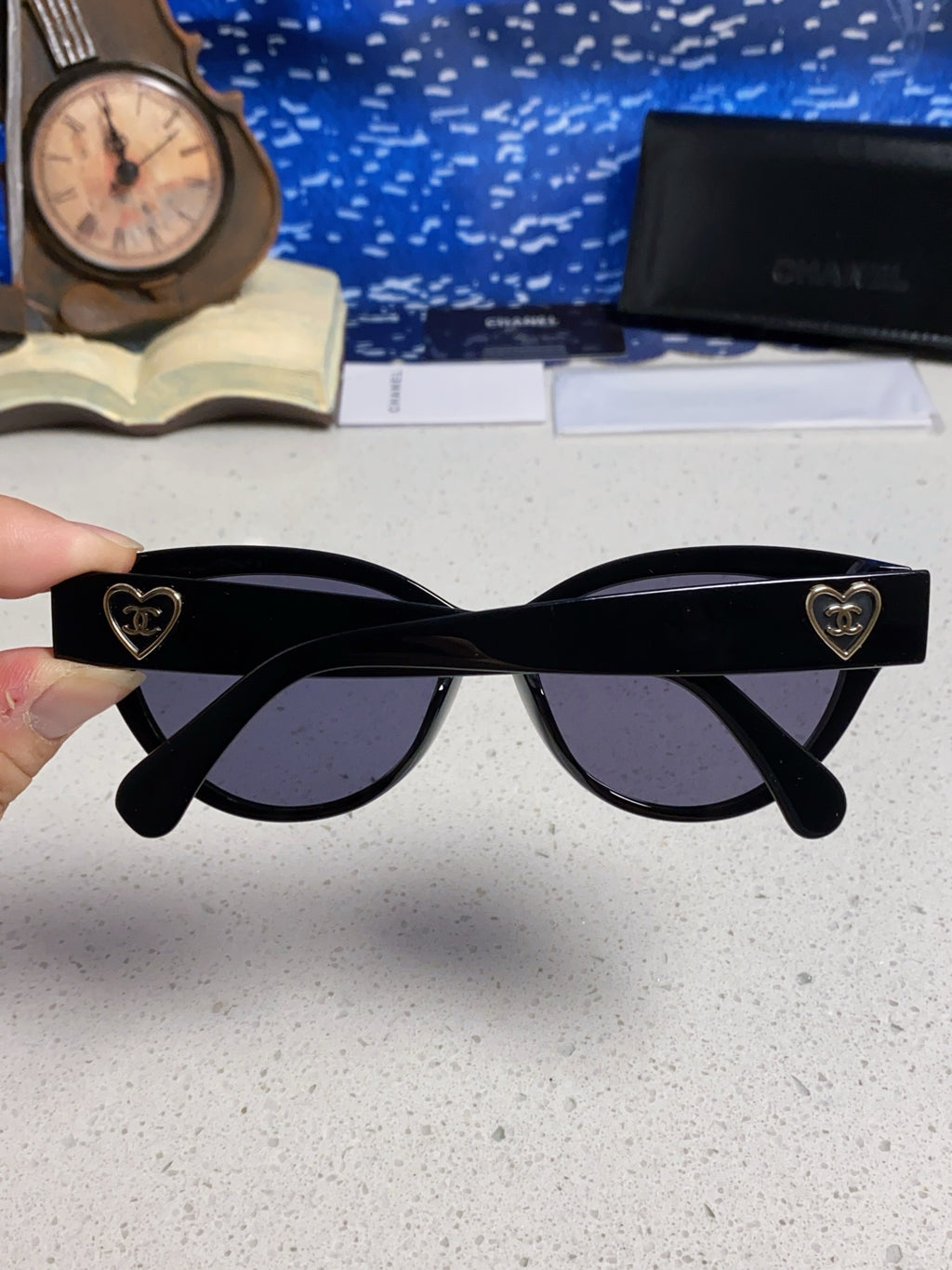 Chanel Cat-Eye Gold Lens Sunglasses for Men & Women - 371684 - detail image 5