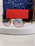 Cartier Lightweight Rimless Silver Lens Sunglasses for Men & Women - 382794