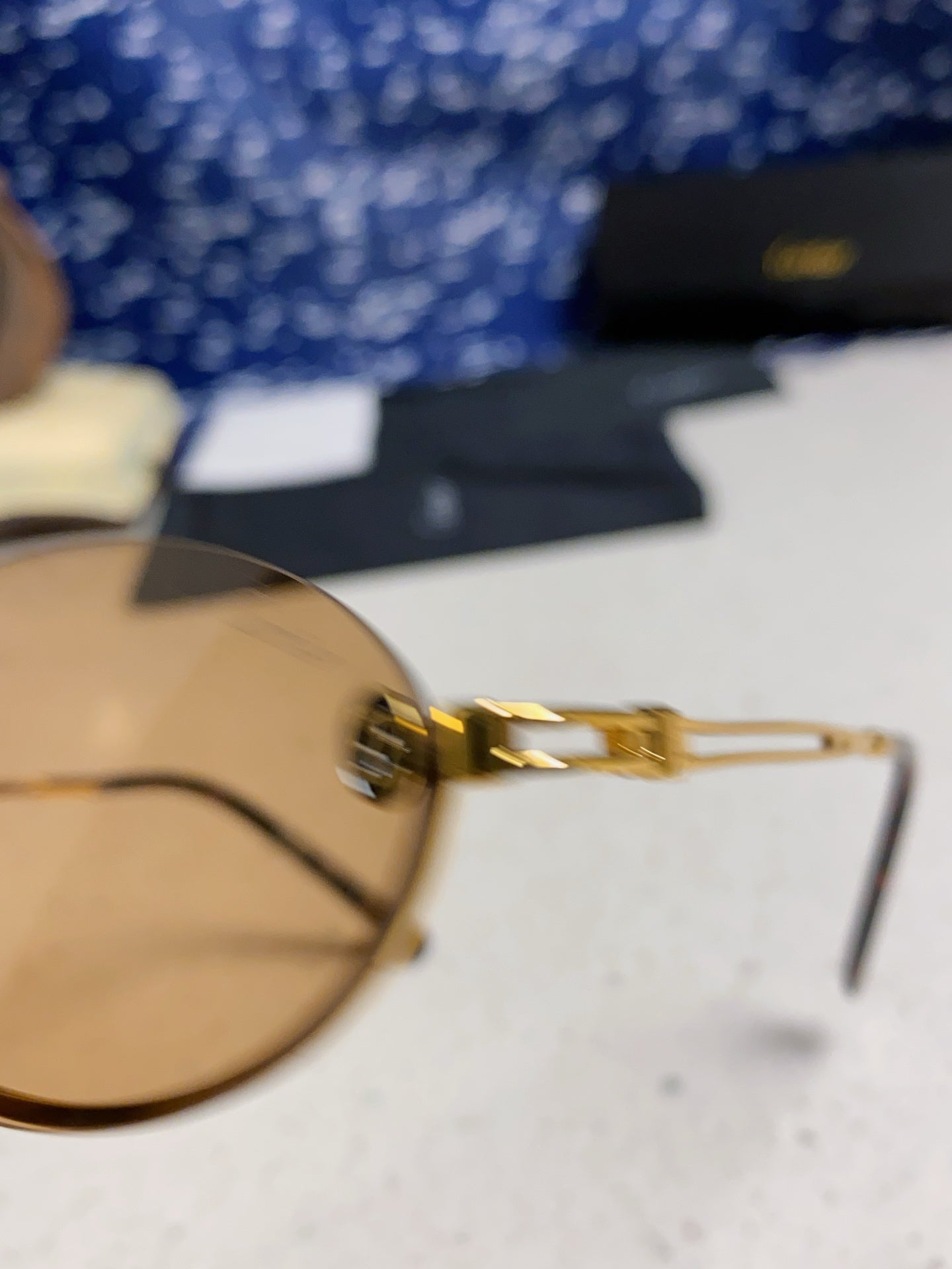 Cartier Lightweight Rimless Brown Lens Sunglasses for Men & Women - 382798 - detail image 7