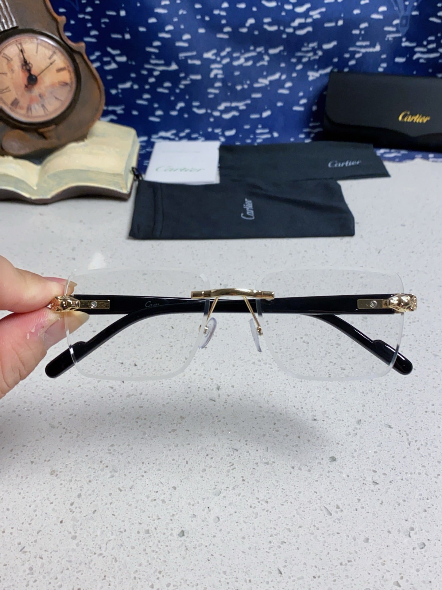 Cartier Fashion Silver Lens Sunglasses for Men & Women - 382800 - detail image 3