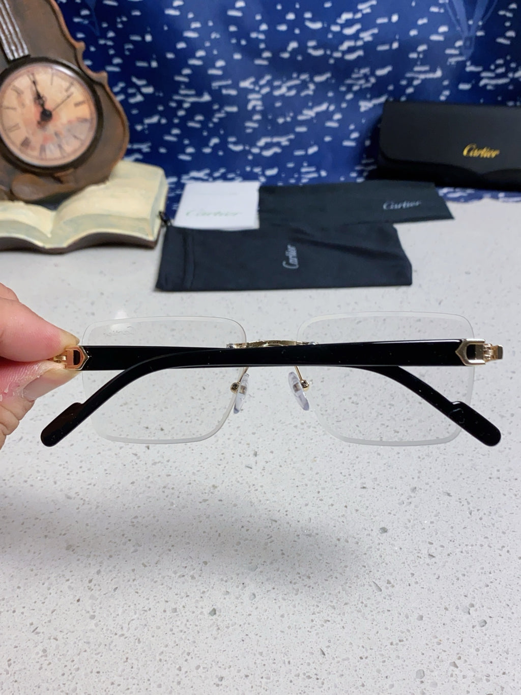 Cartier Fashion Silver Lens Sunglasses for Men & Women - 382800 - detail image 4