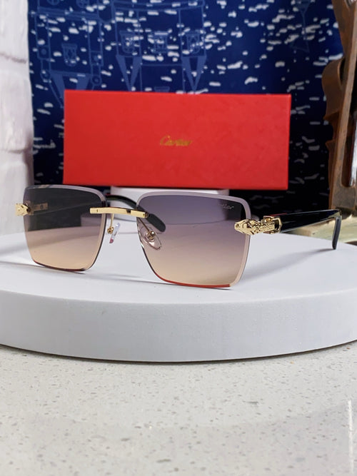 Cartier Fashion Silver Lens Sunglasses for Men & Women - 382801
