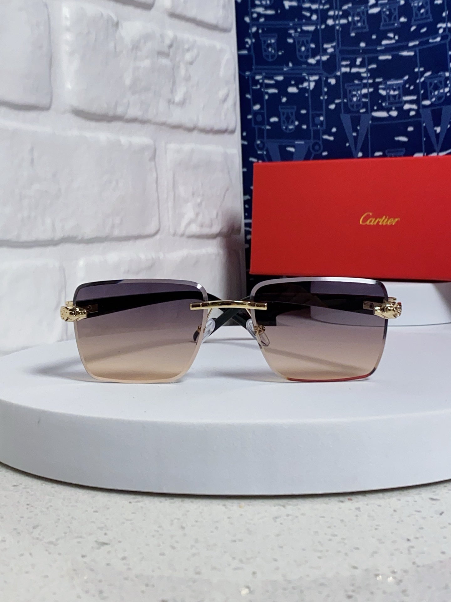Cartier Fashion Silver Lens Sunglasses for Men & Women - 382801 - detail image 2