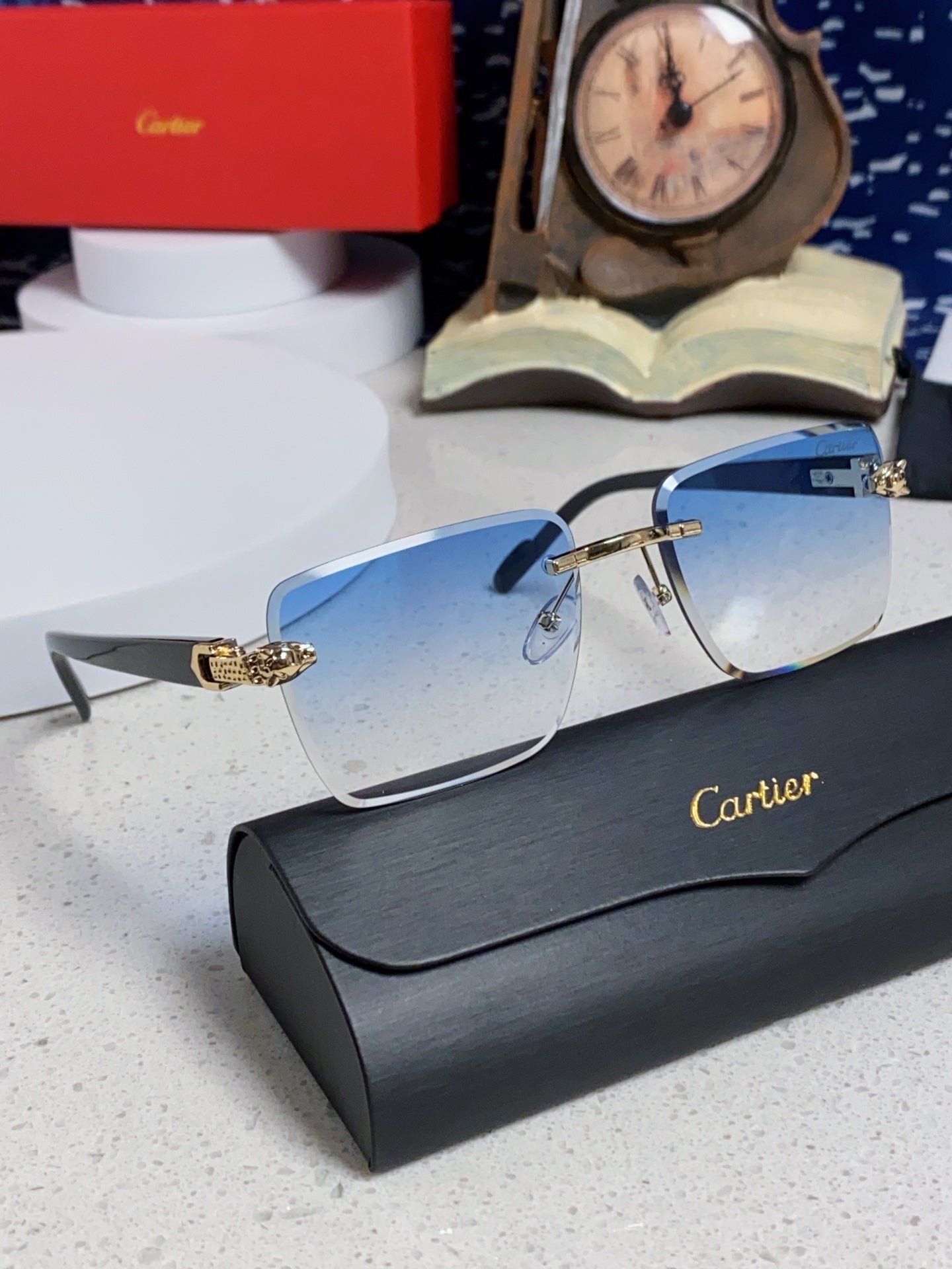 Cartier Fashion Silver Lens Sunglasses for Men & Women - 382802 - detail image 10