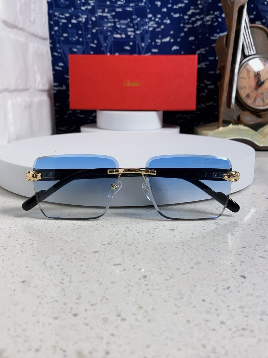 Cartier Fashion Silver Lens Sunglasses for Men & Women - 382802 - detail image 9