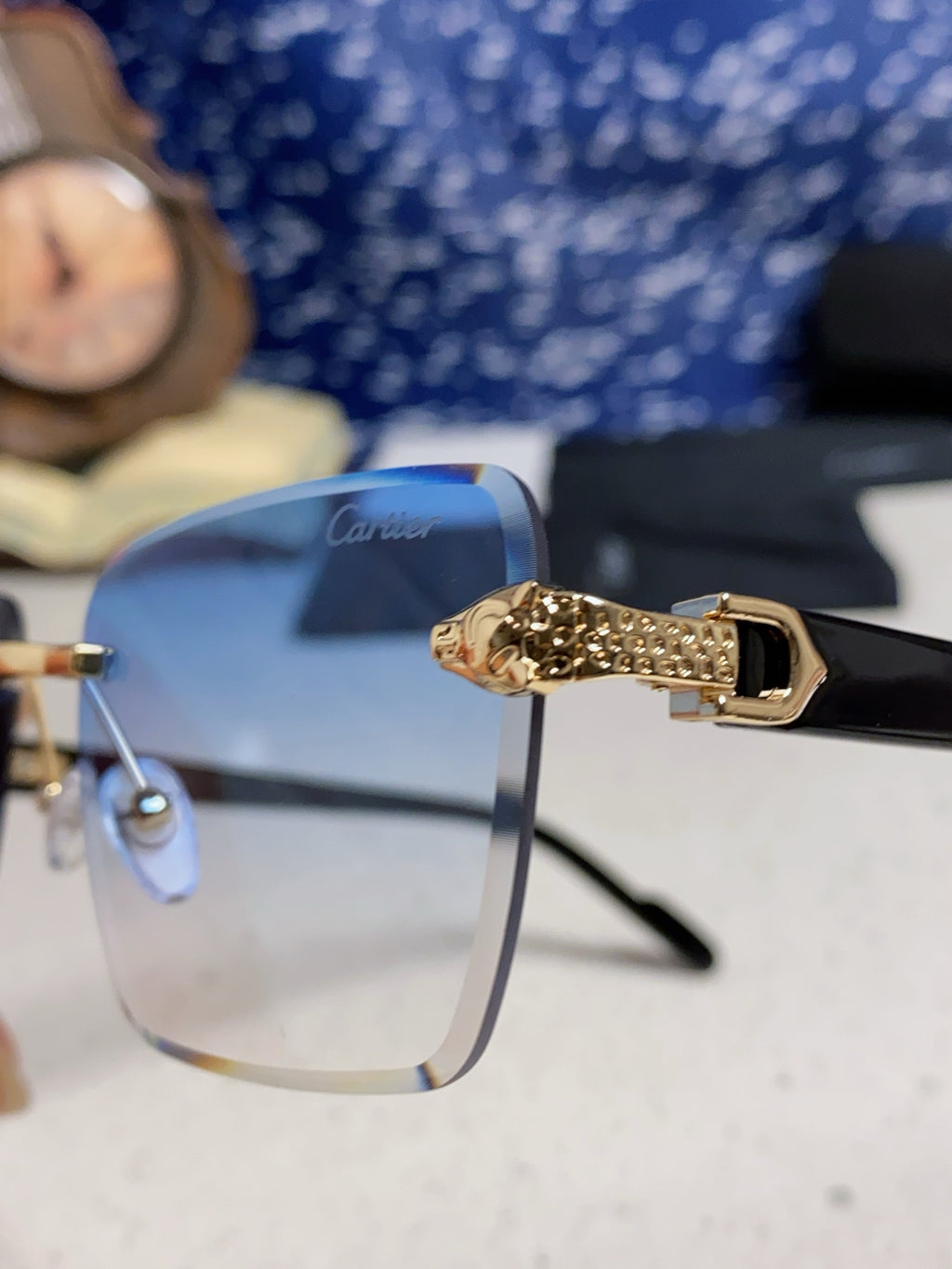Cartier Fashion Silver Lens Sunglasses for Men & Women - 382802 - detail image 7