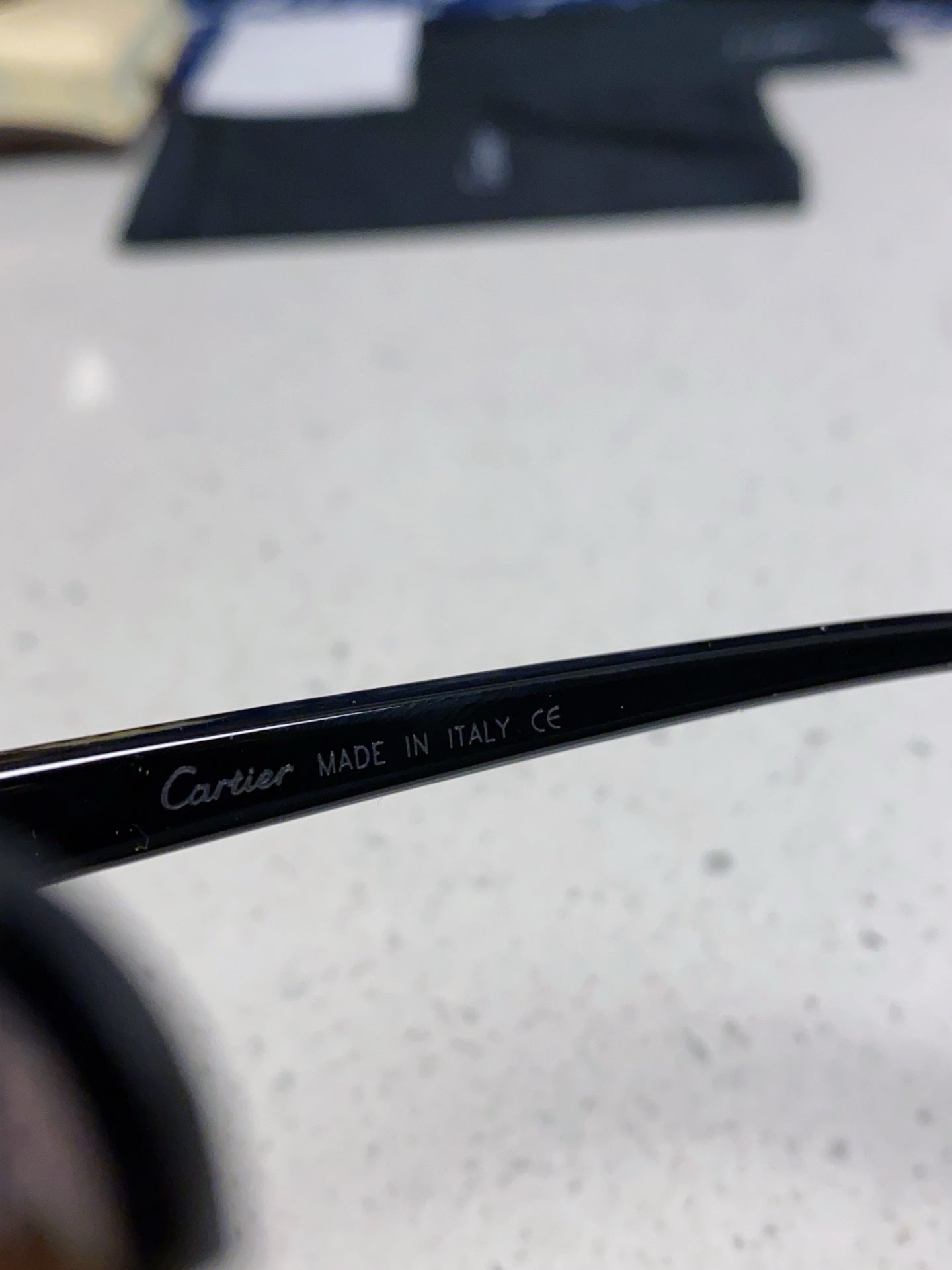 Cartier Fashion Black Lens Sunglasses for Men & Women - 382803 - detail image 7