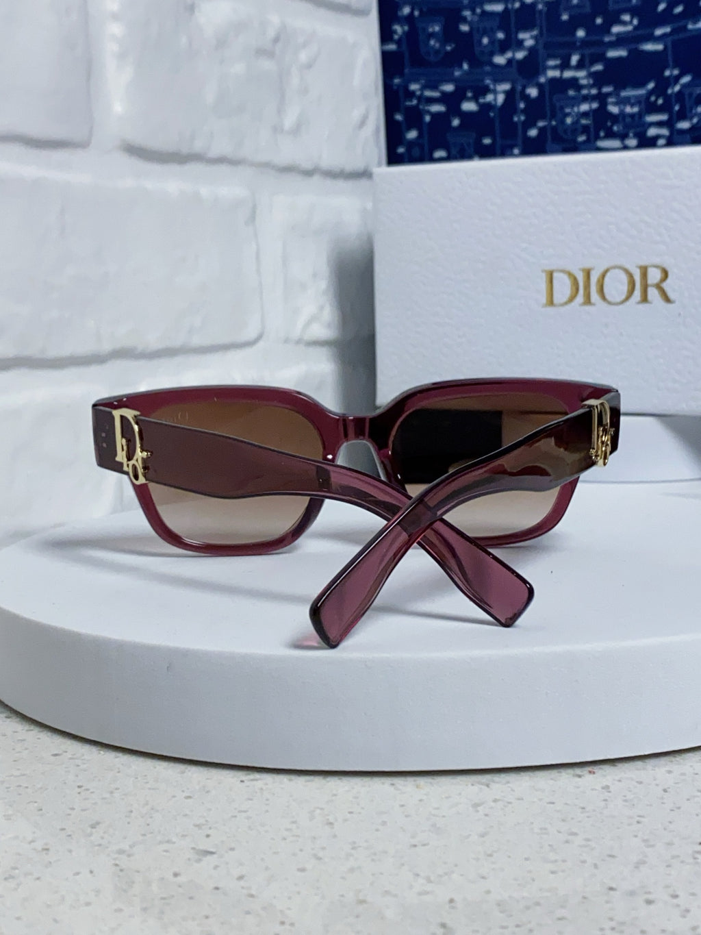 Dior Oversized Red Lens Sunglasses for Women - detail image 3