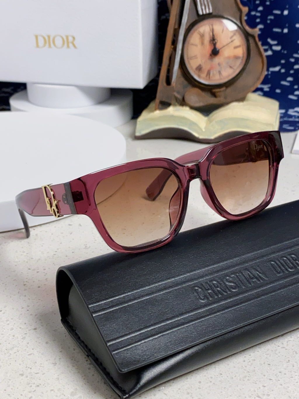 Dior Oversized Red Lens Sunglasses for Women - detail image 10