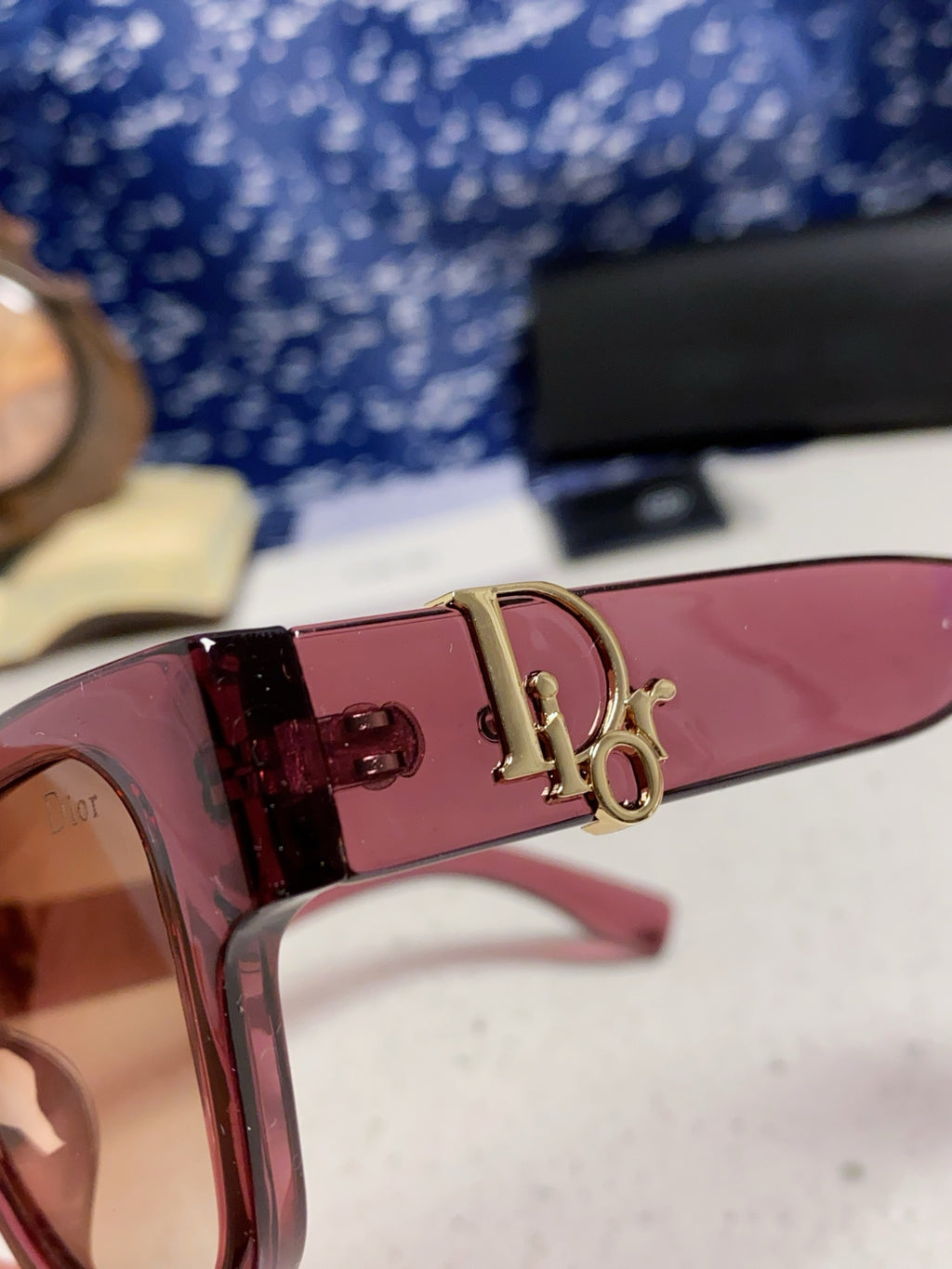 Dior Oversized Red Lens Sunglasses for Women - detail image 7