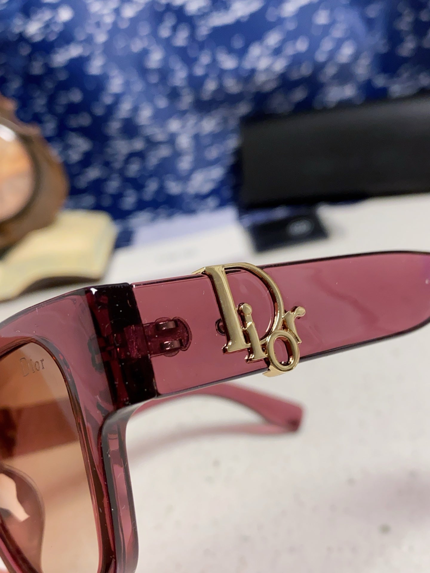 Dior Oversized Red Lens Sunglasses for Women - detail image 7
