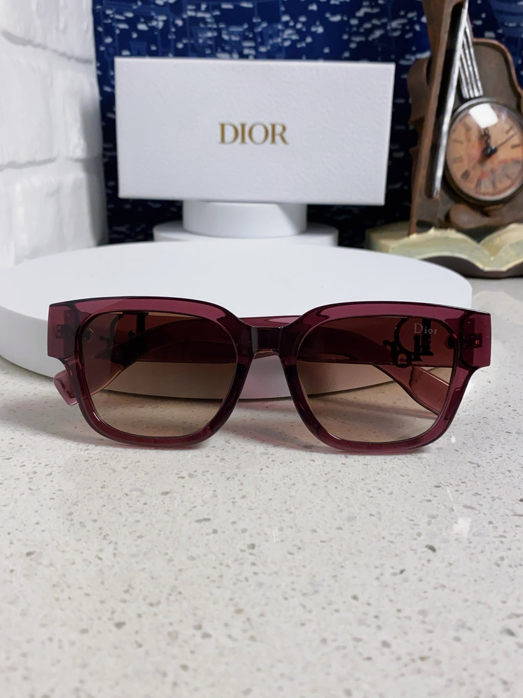 Dior Oversized Red Lens Sunglasses for Women - detail image 9