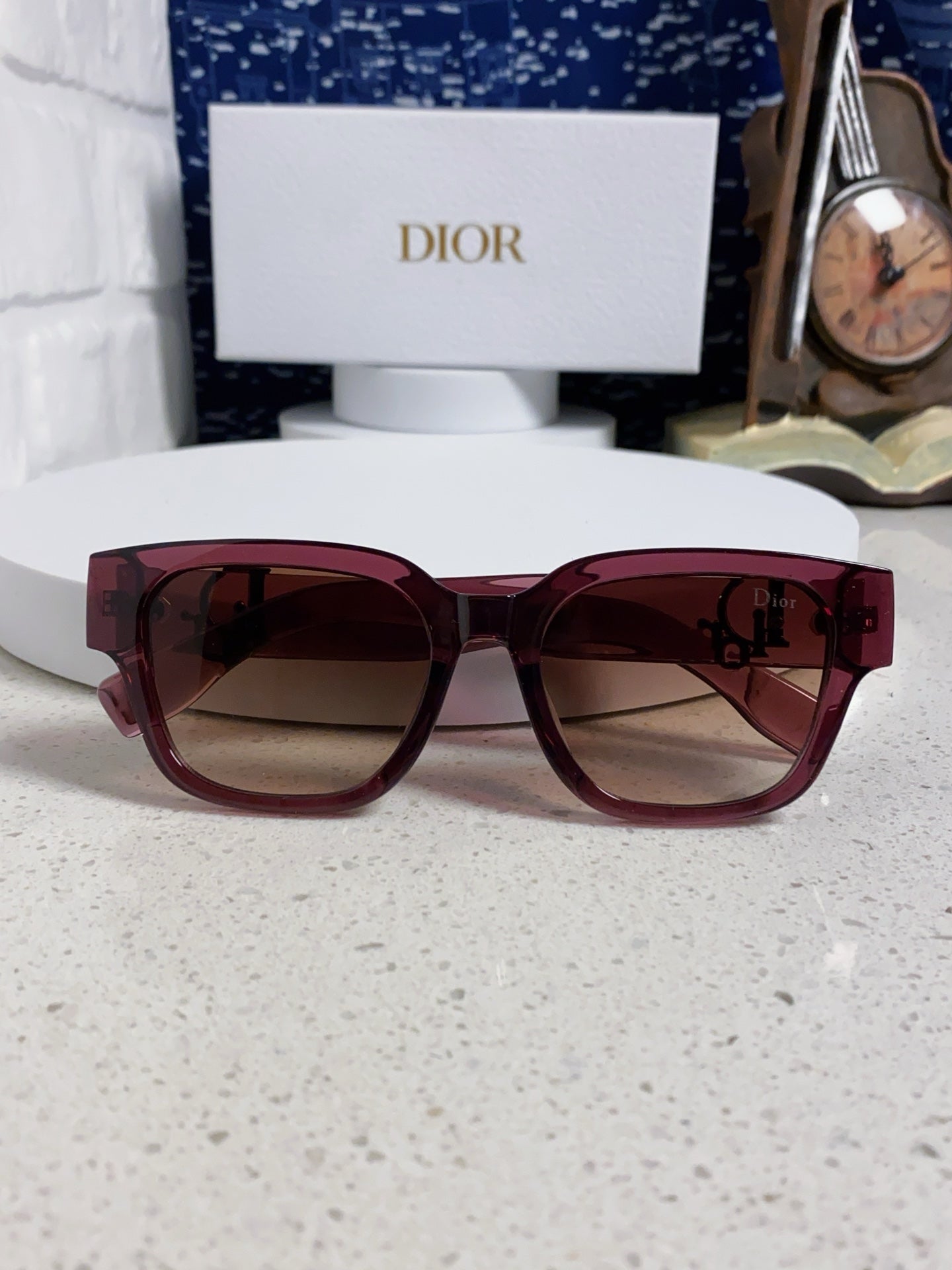 Dior Oversized Red Lens Sunglasses for Women - detail image 9