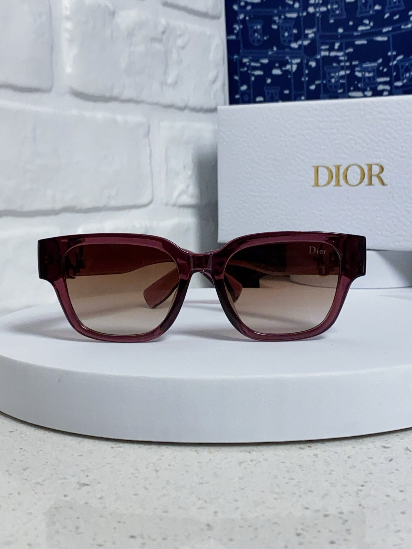 Dior Oversized Red Lens Sunglasses for Women - detail image 2