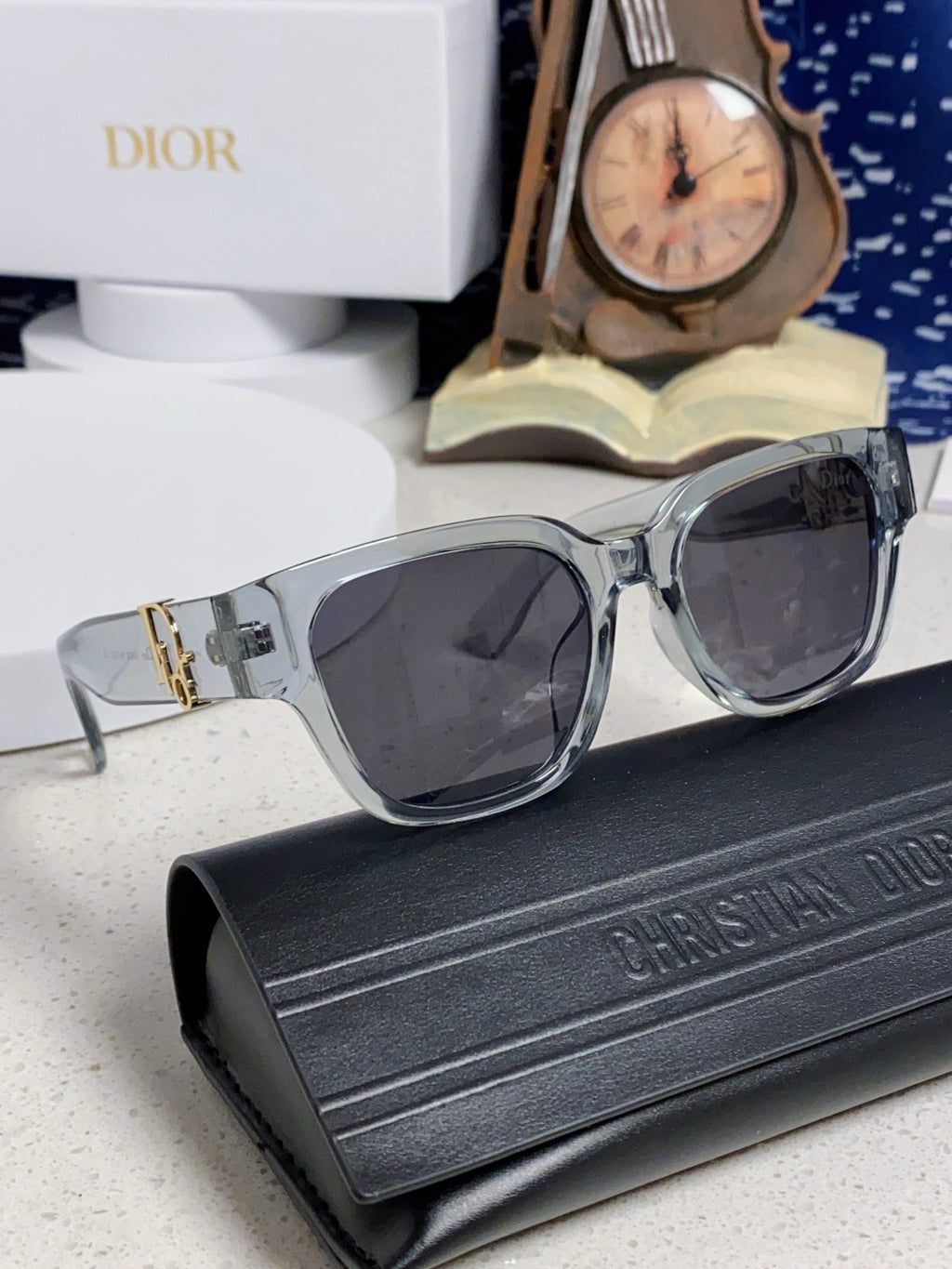 Dior Oversized Gray Lens Sunglasses for Women - 382389 - detail image 10