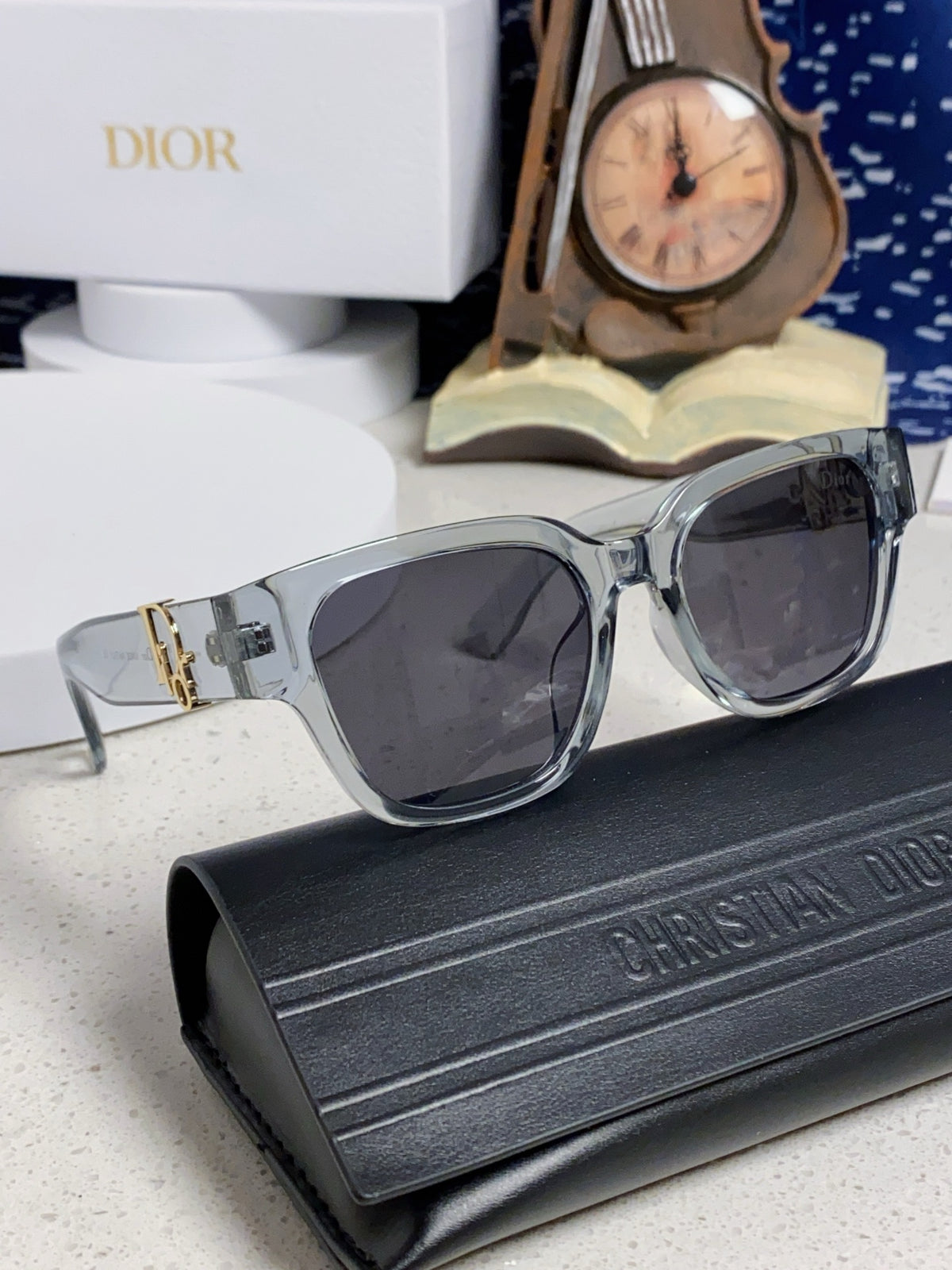 Dior Oversized Gray Lens Sunglasses for Women - 382389 - detail image 10
