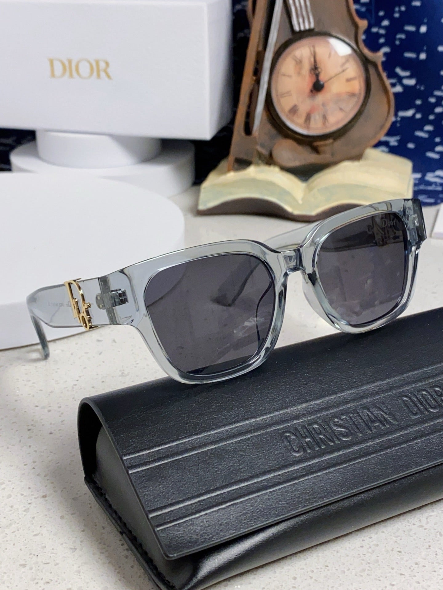 Dior Oversized Gray Lens Sunglasses for Women - 382389 - detail image 10