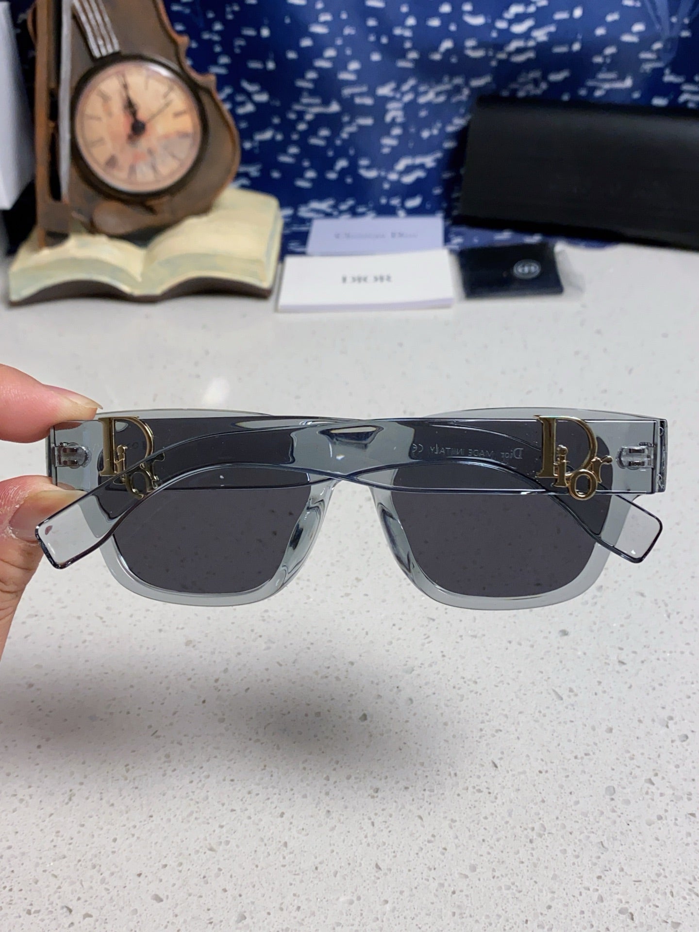 Dior Oversized Gray Lens Sunglasses for Women - 382389 - detail image 5