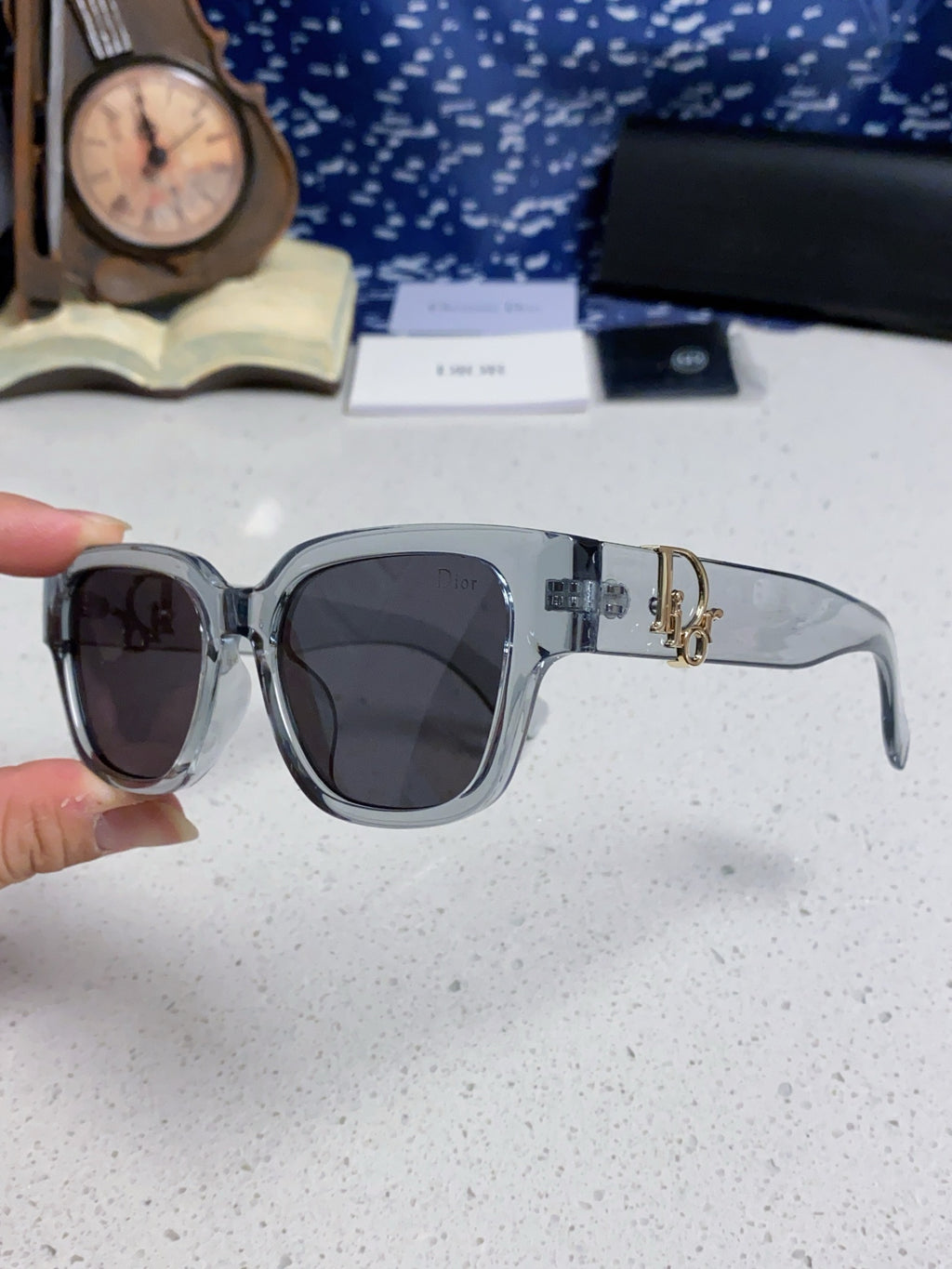 Dior Oversized Gray Lens Sunglasses for Women - 382389 - detail image 6