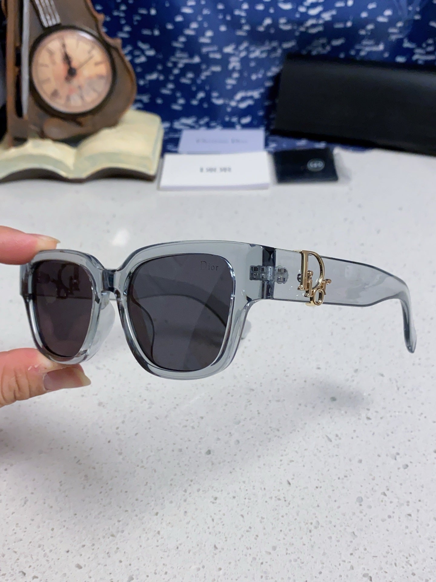 Dior Oversized Gray Lens Sunglasses for Women - 382389 - detail image 6
