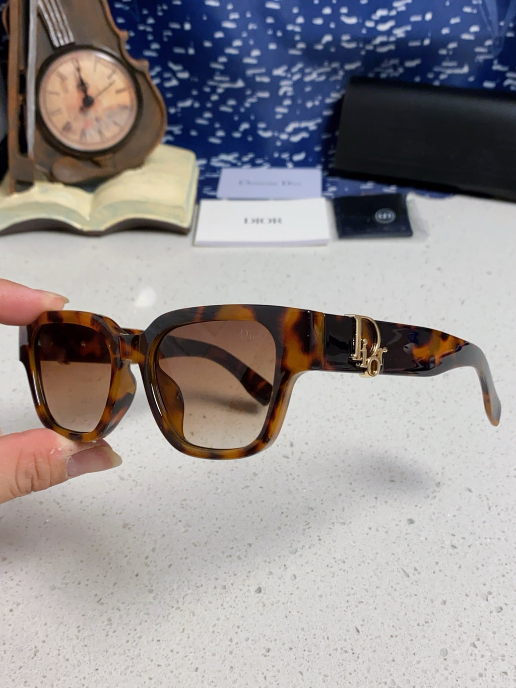Dior Oversized Brown Lens Sunglasses for Women - detail image 5