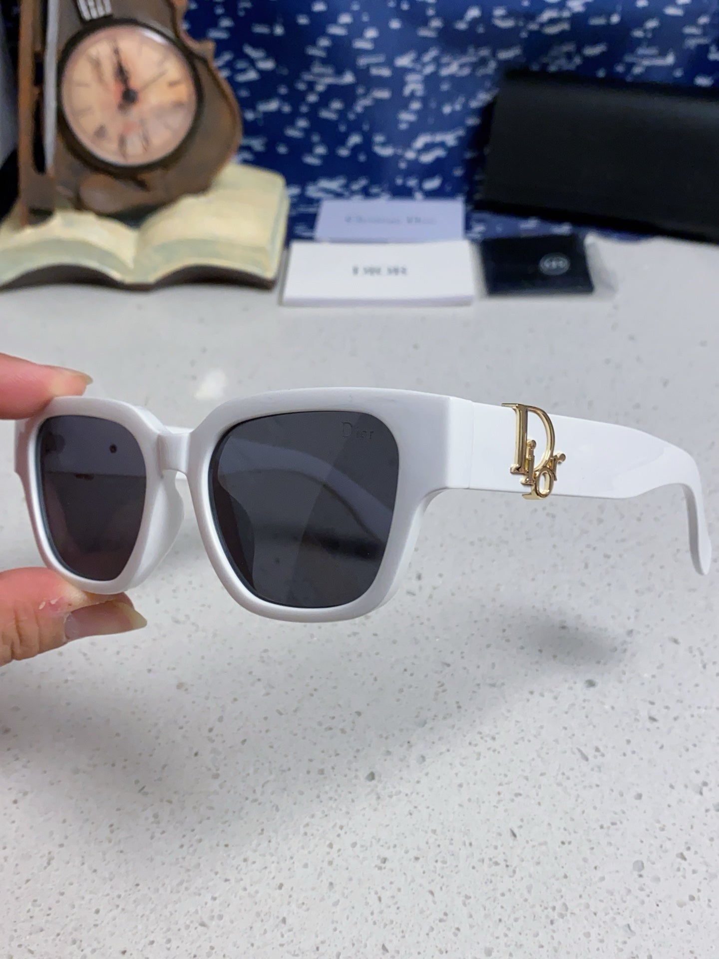 Dior Oversized Gray Lens Sunglasses for Women - 382391 - detail image 6