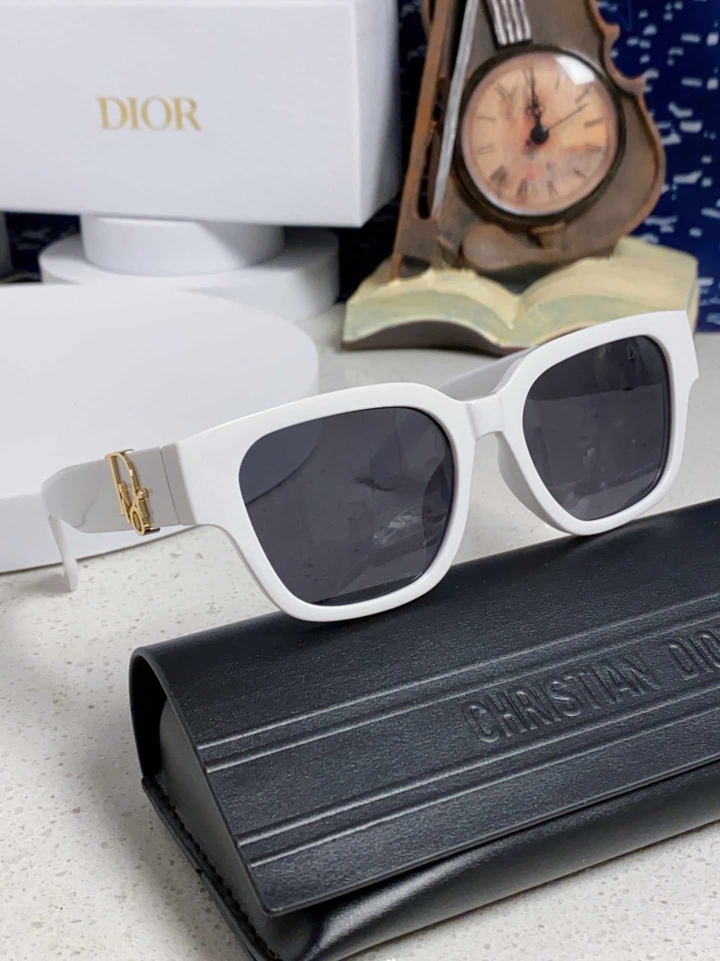 Dior Oversized Gray Lens Sunglasses for Women - 382391 - detail image 10