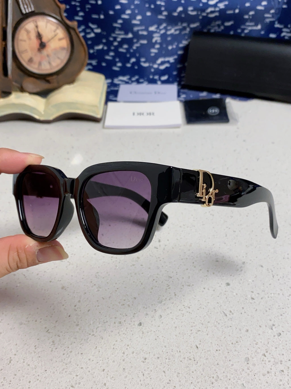 Dior Oversized Gray Lens Sunglasses for Women - detail image 6
