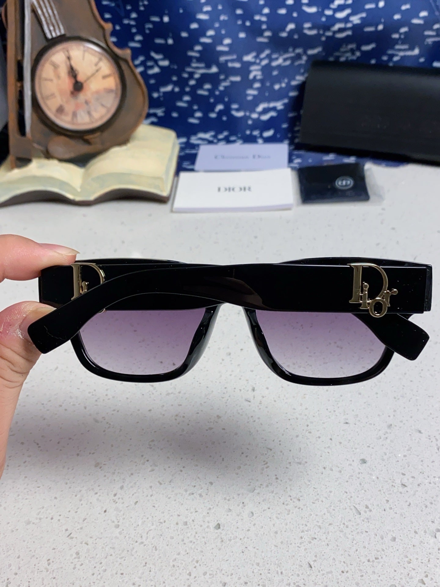 Dior Oversized Gray Lens Sunglasses for Women - detail image 5