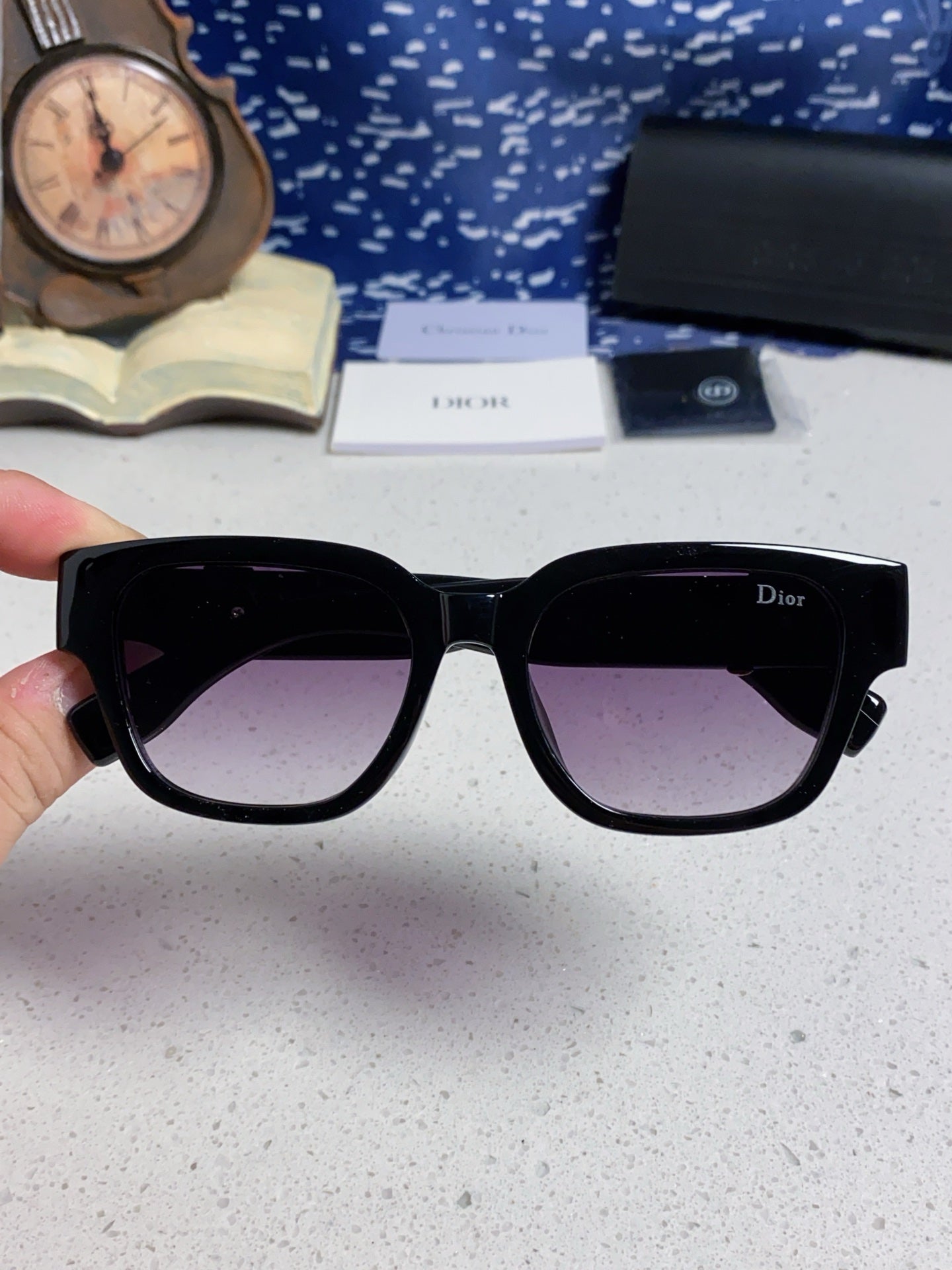Dior Oversized Gray Lens Sunglasses for Women - detail image 4