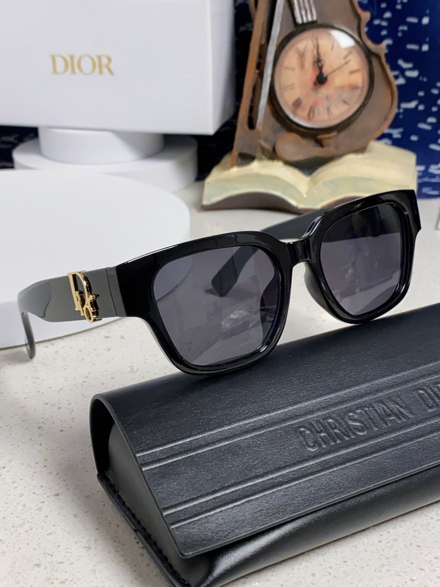 Dior Oversized Black Lens Sunglasses for Women - 382393 - detail image 9