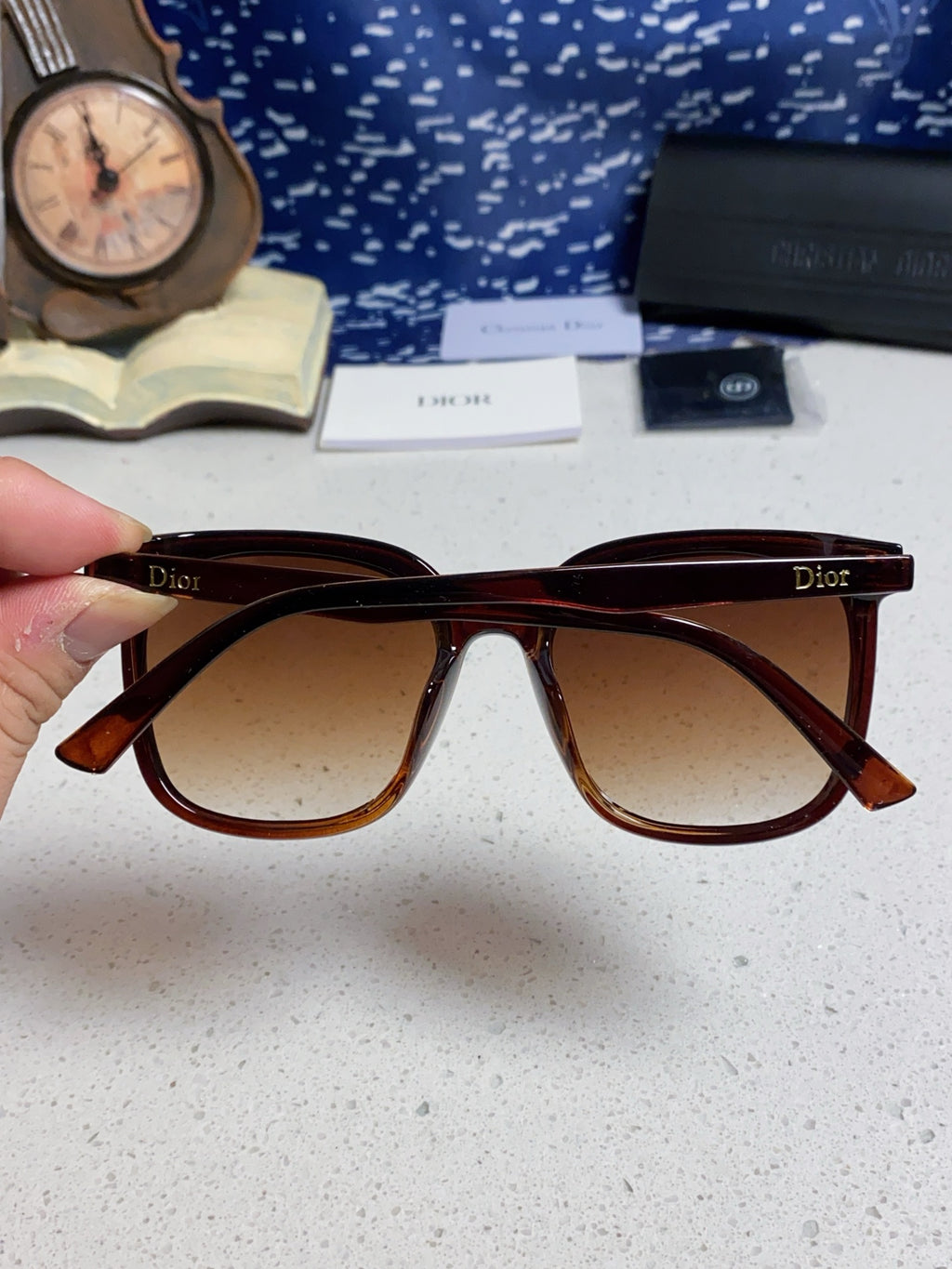 Dior Polarized Fashion Brown Lens Sunglasses for Women - detail image 4