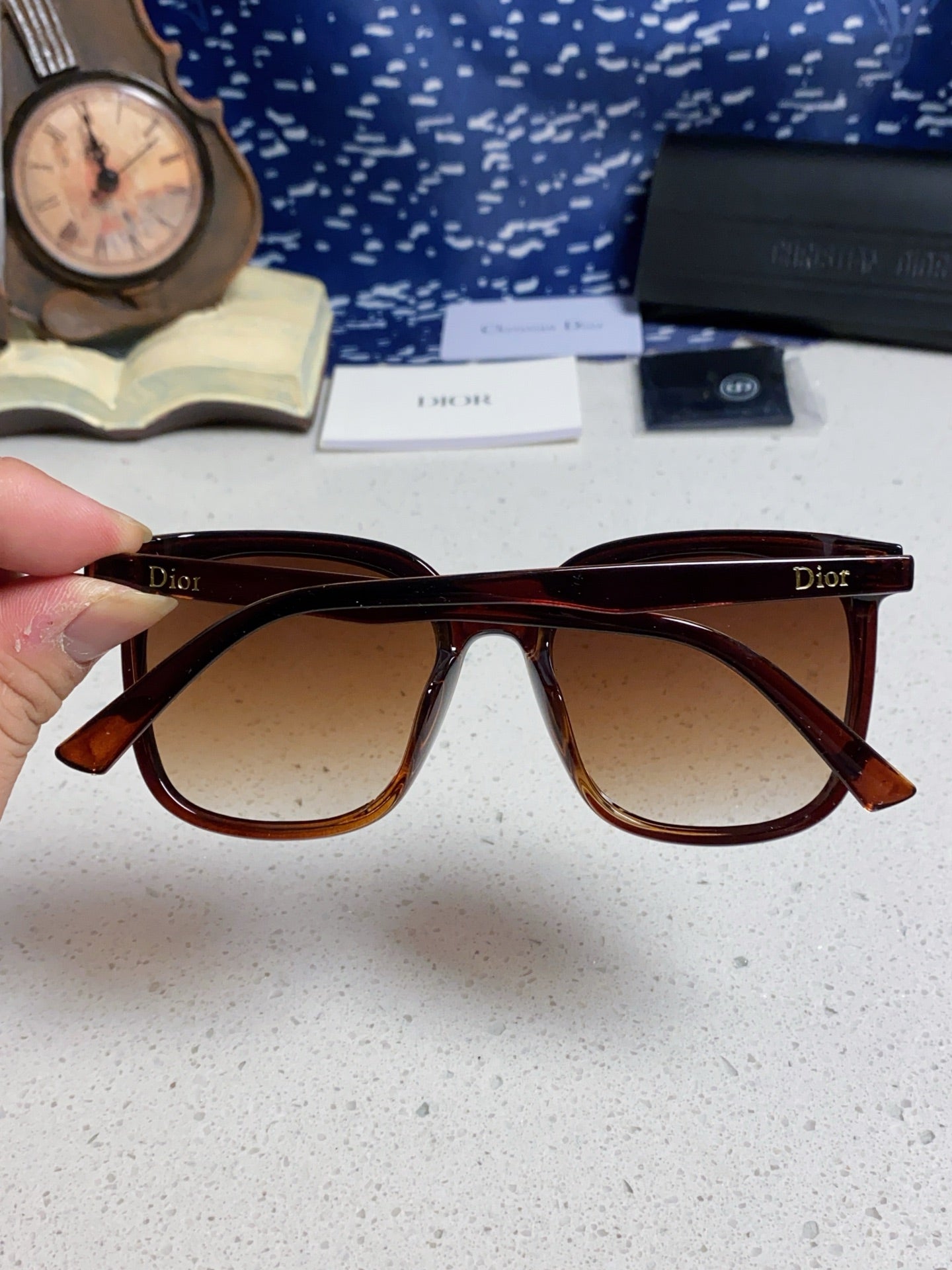Dior Polarized Fashion Brown Lens Sunglasses for Women - detail image 4