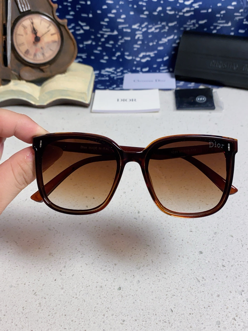 Dior Polarized Fashion Brown Lens Sunglasses for Women - detail image 3