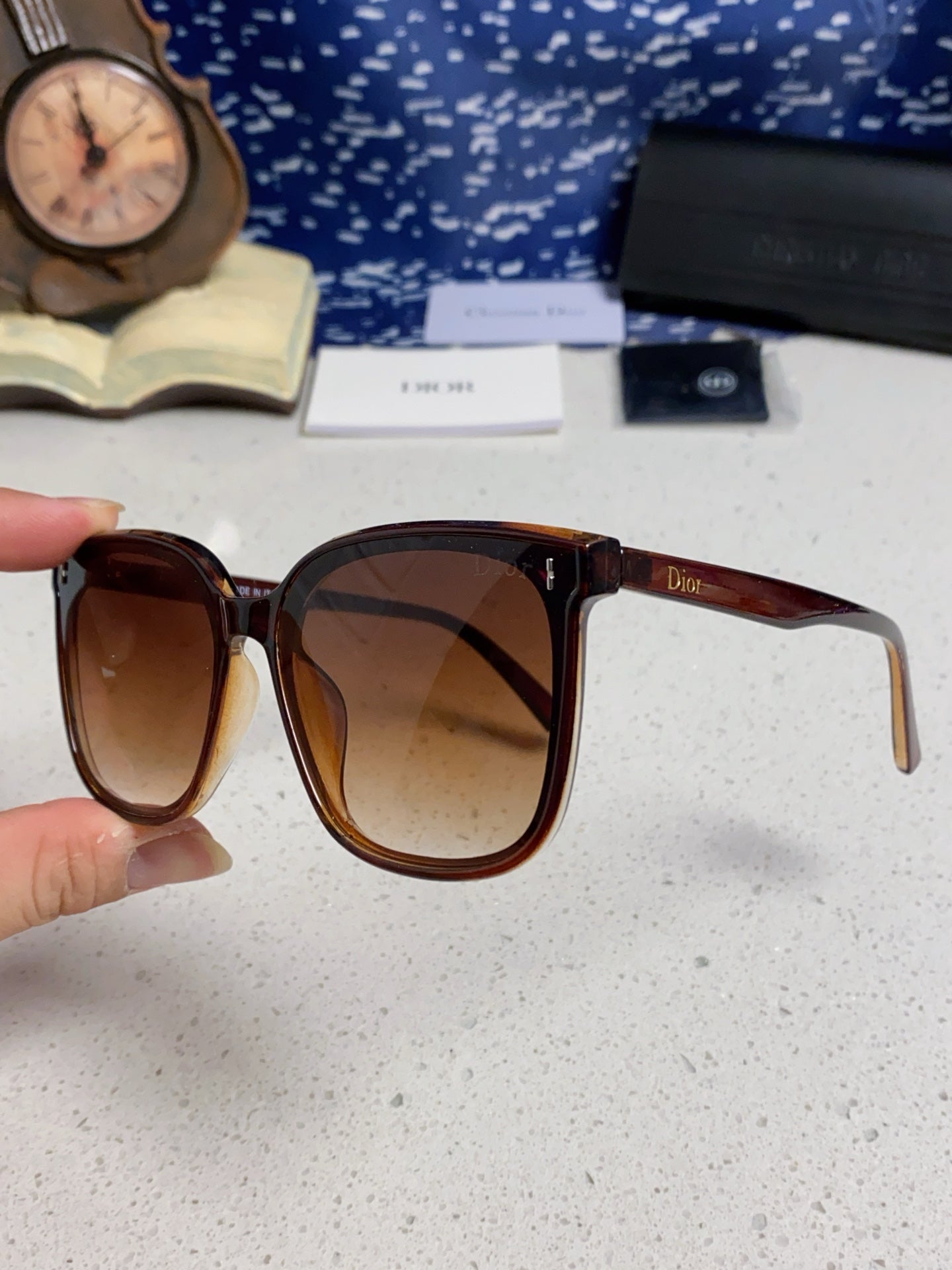 Dior Polarized Fashion Brown Lens Sunglasses for Women - detail image 5