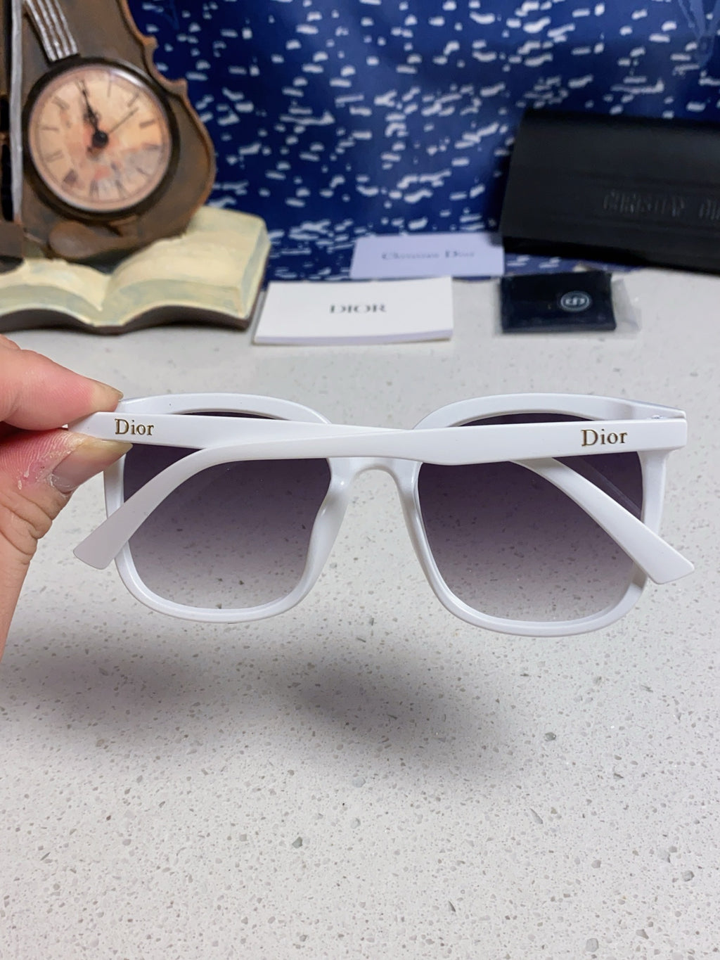 Dior Polarized Fashion Gray Lens Sunglasses for Women - 465229 - detail image 4