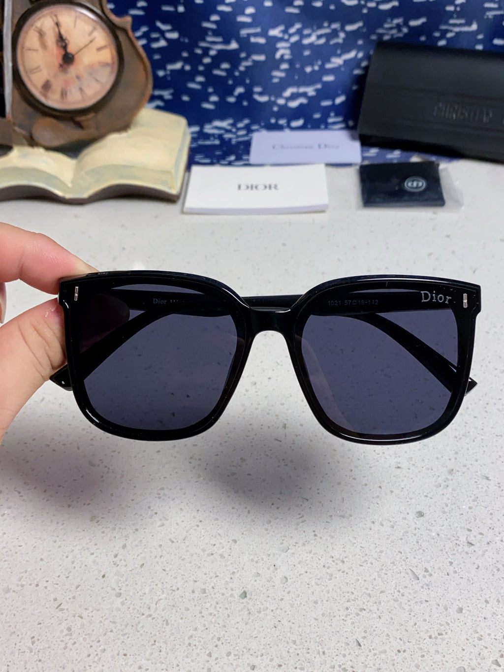 Dior Polarized Fashion Black Lens Sunglasses for Women - 465230 - detail image 4