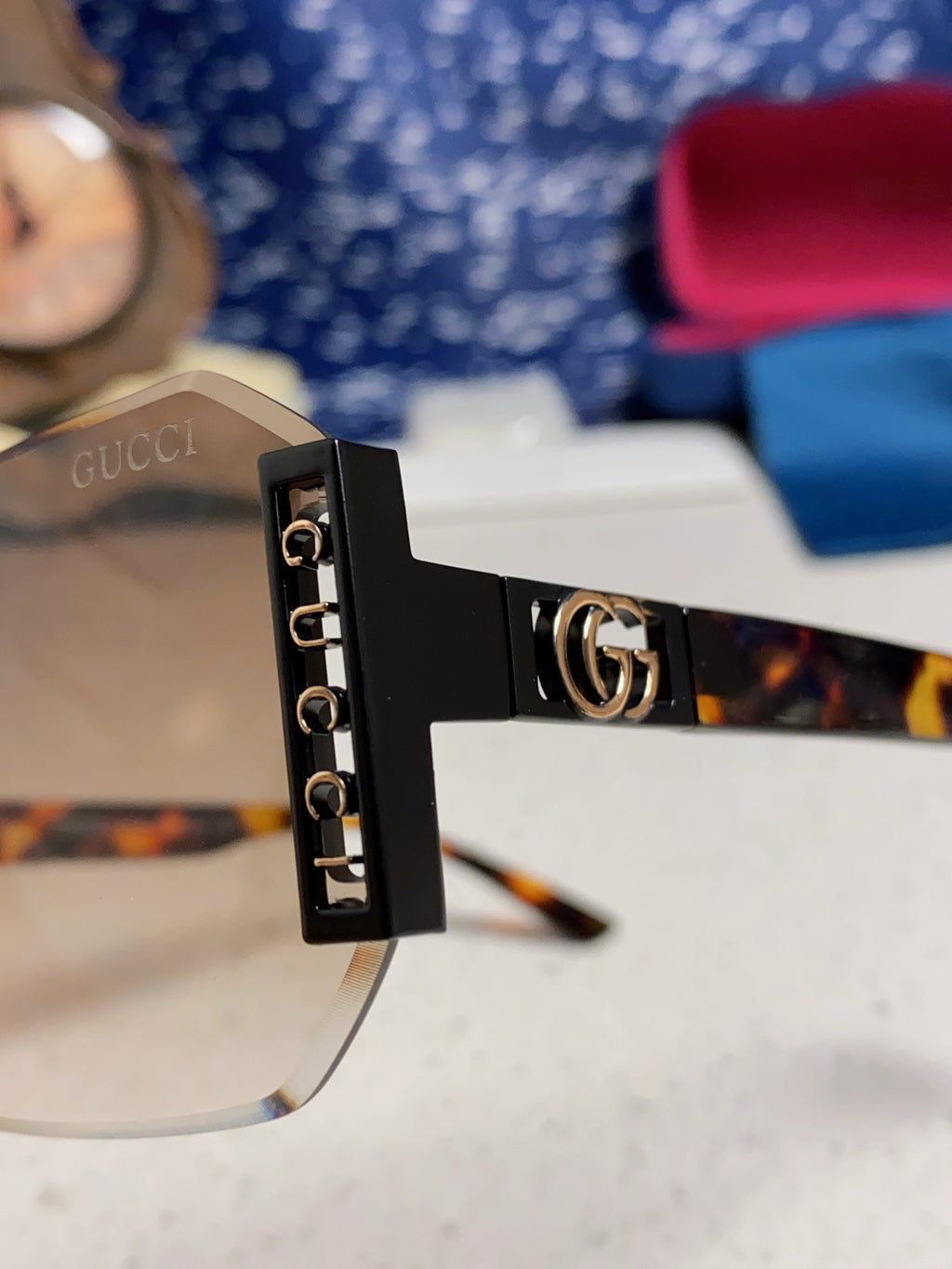 Gucci Polarized Rimless Silver Lens Sunglasses for Men & Women - 382054 - detail image 7