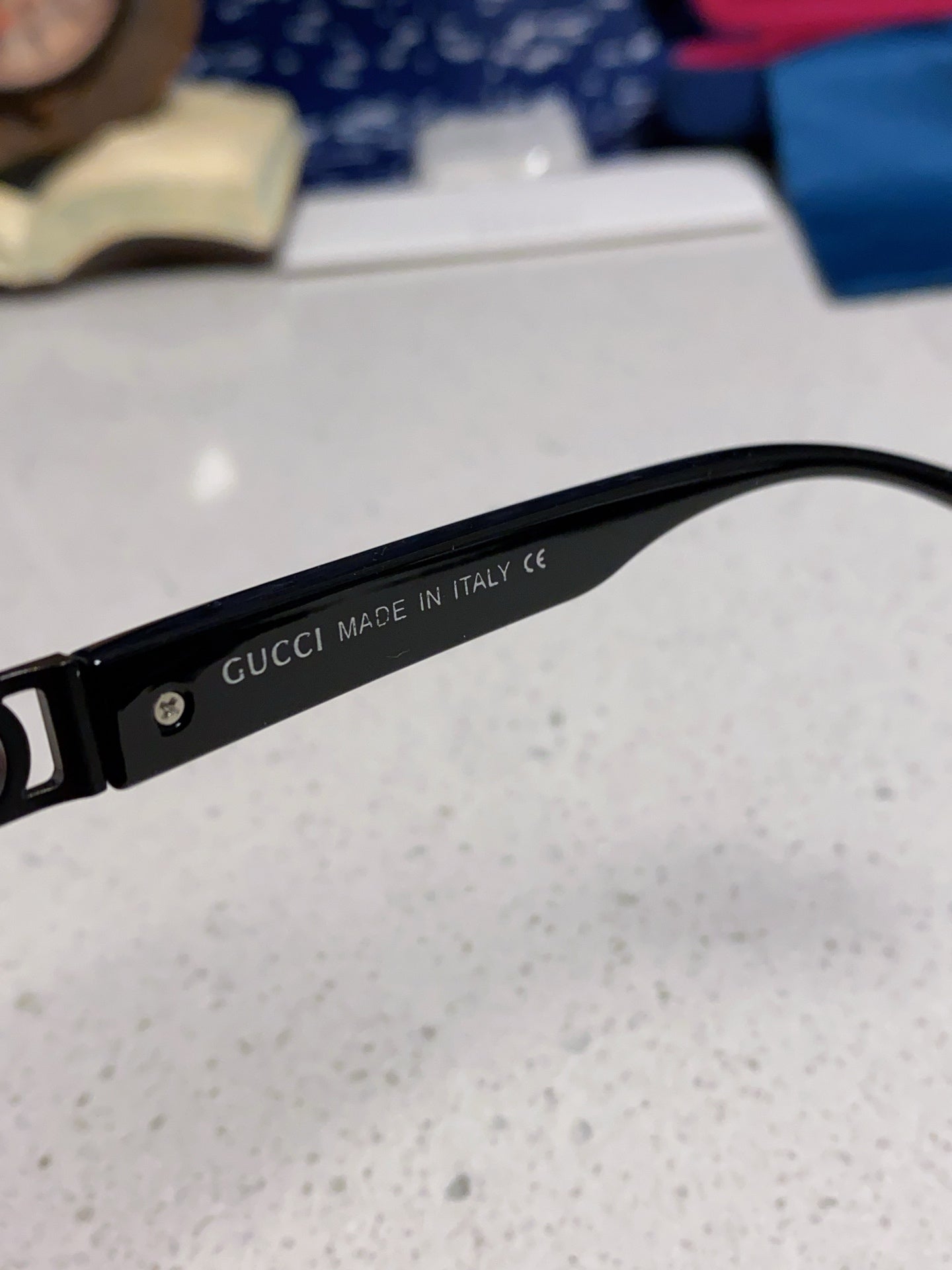 Gucci Polarized Rimless Blue Lens Sunglasses for Men & Women - 382057 - detail image 8