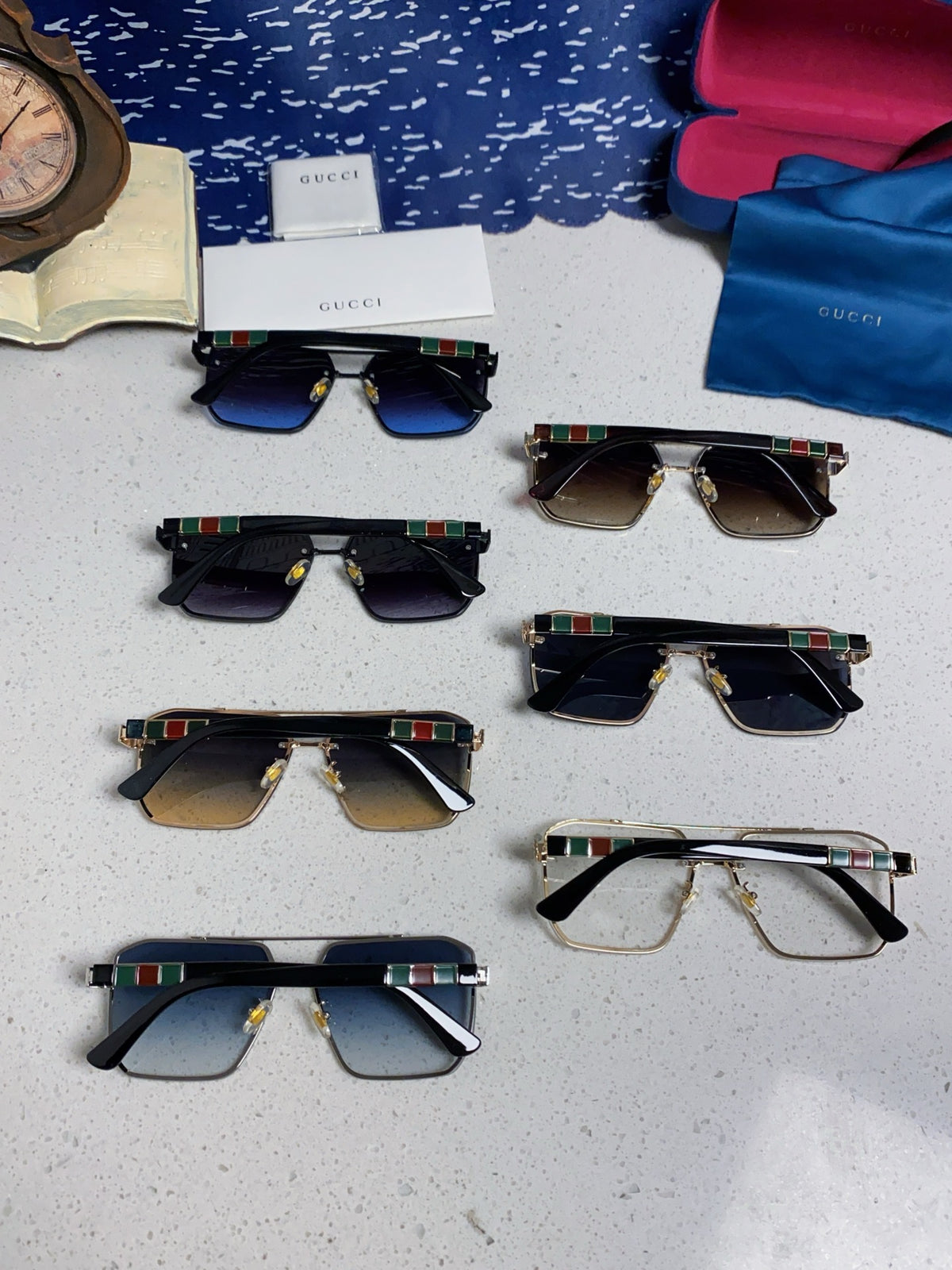 Gucci Polarized Rimless Blue Lens Sunglasses for Men & Women - 382061 - detail image 11