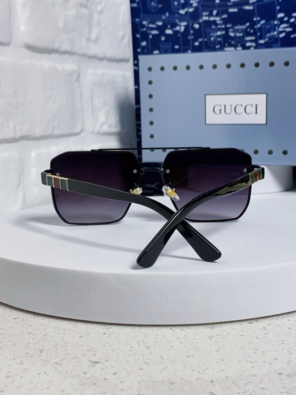 Gucci Polarized Rimless Silver Lens Sunglasses for Men & Women - 382059 - detail image 3